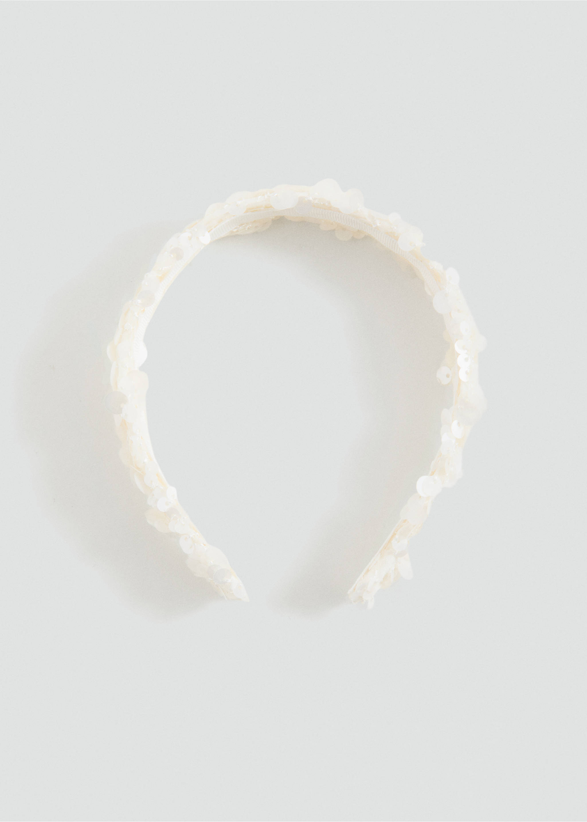 Beaded detail headband - Article without model, Ecru. Ref: 27063708-00.