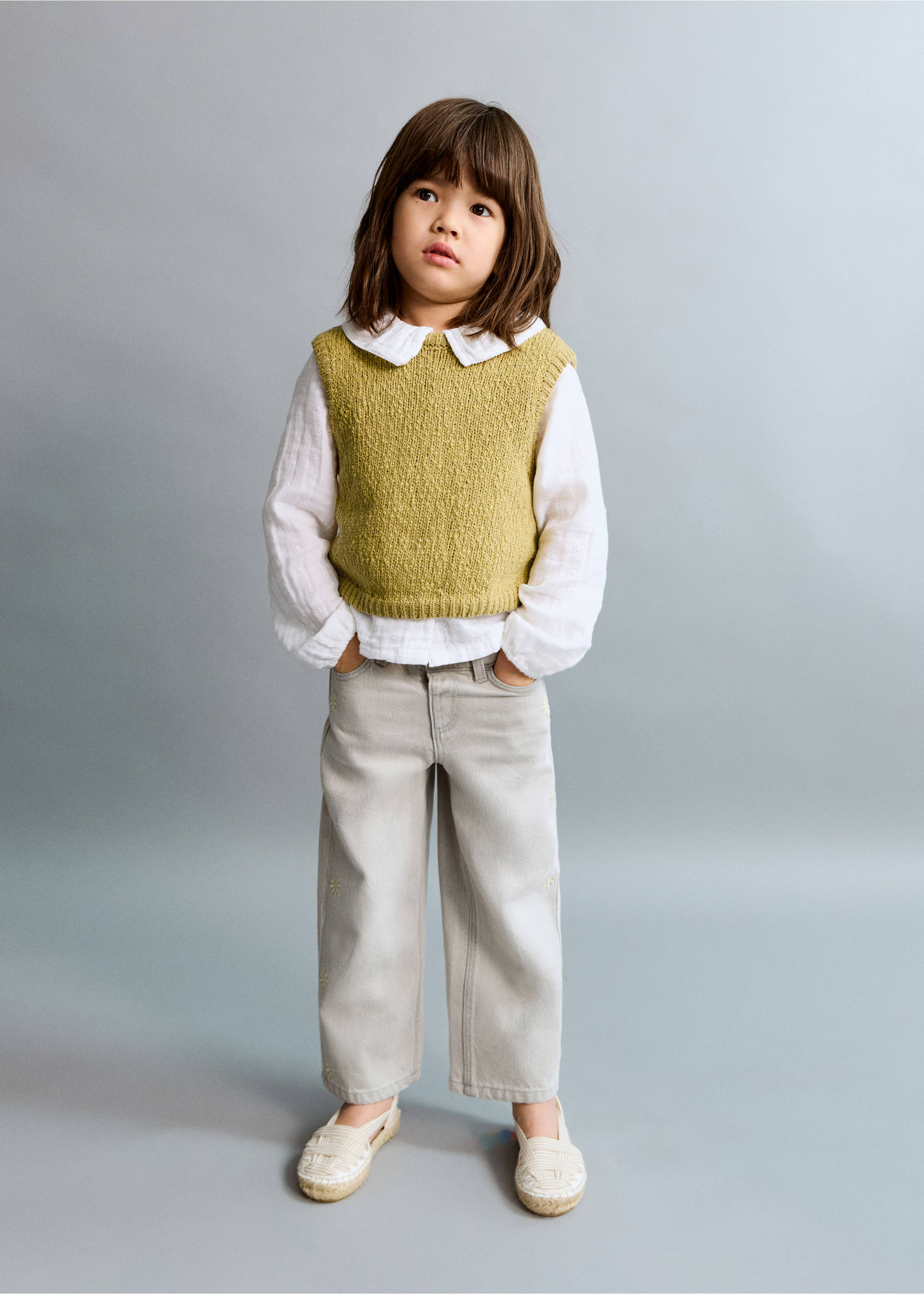 Vestă din tricot - Plan general, Lămâie verde. Ref: 27063711-00.