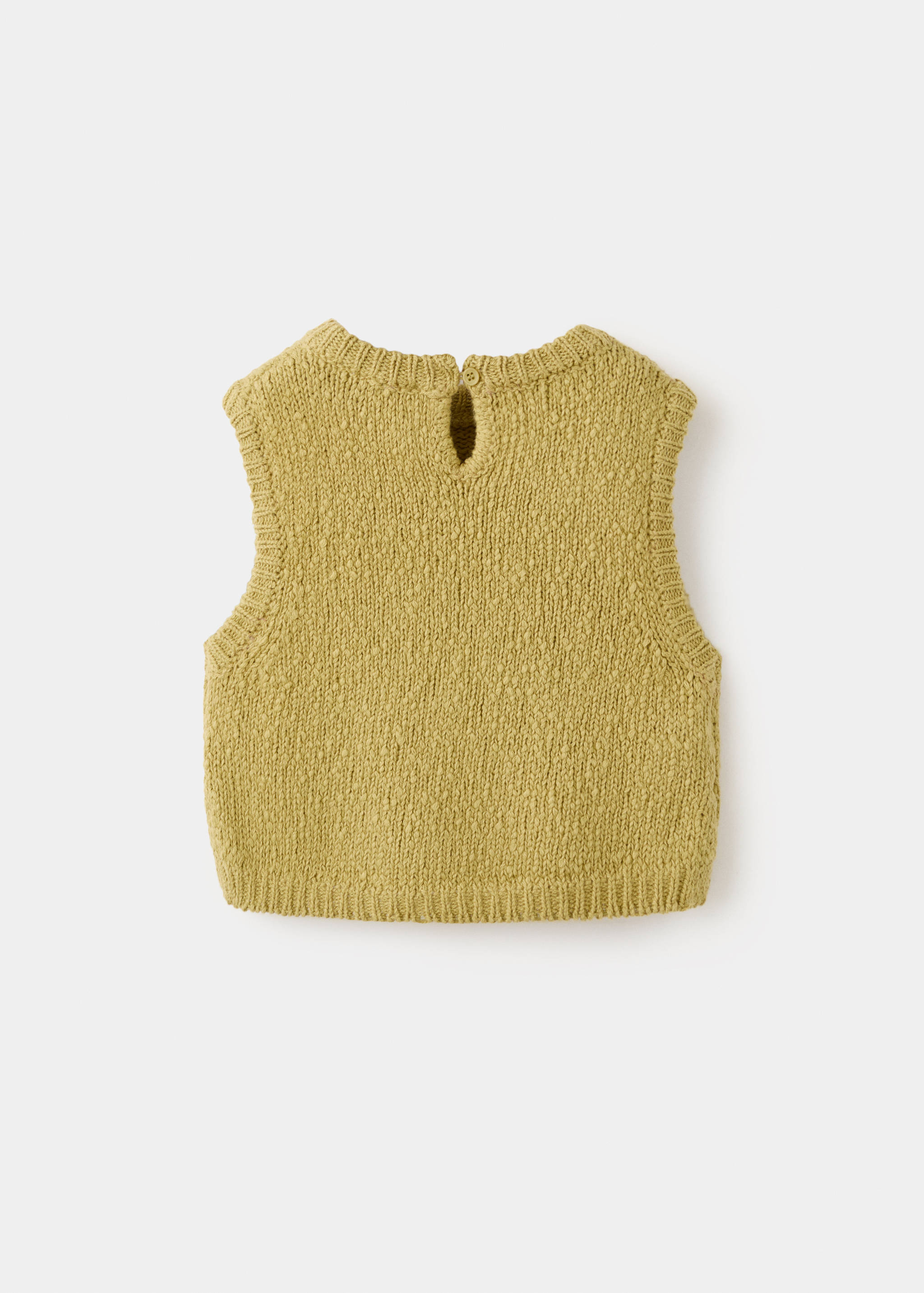 Knitted gilet - Reverse of the article