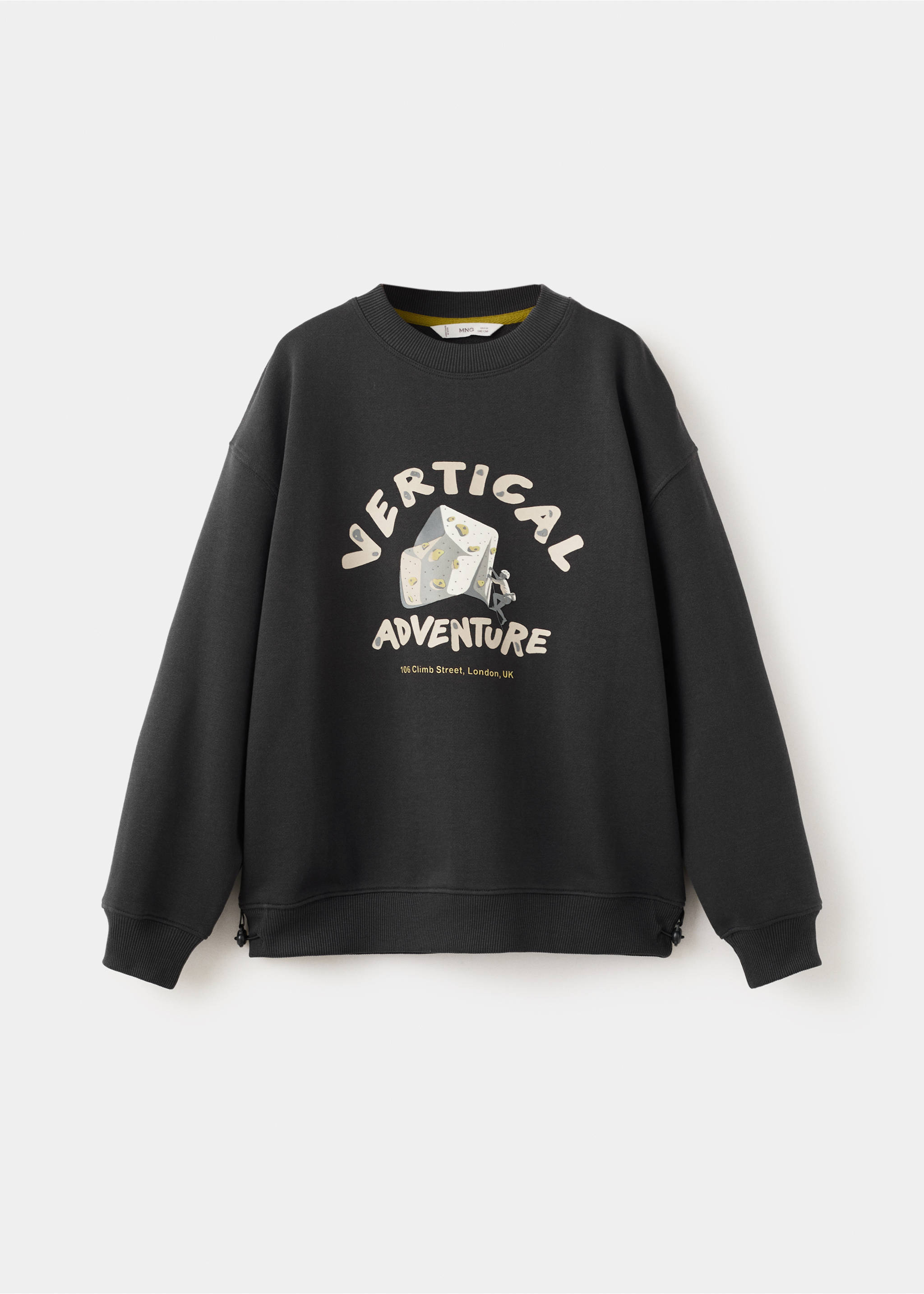 Sudadera algodón estampado - Artículo sin modelo, Gris antracita. Ref: 27063712-00.