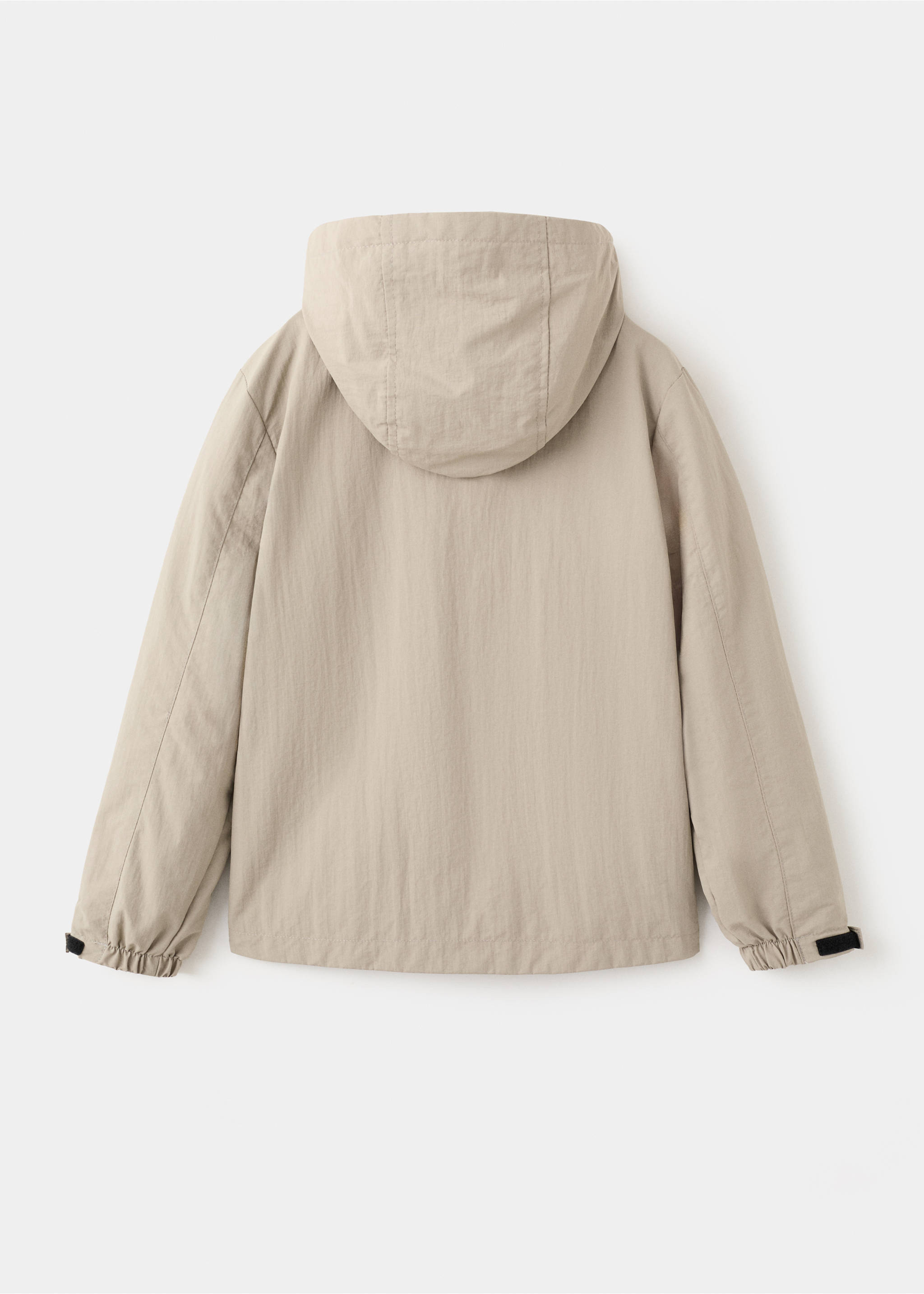 Chaqueta impermeable capucha - Reverso del artículo, Marrón medio. Ref: 27063714-00.