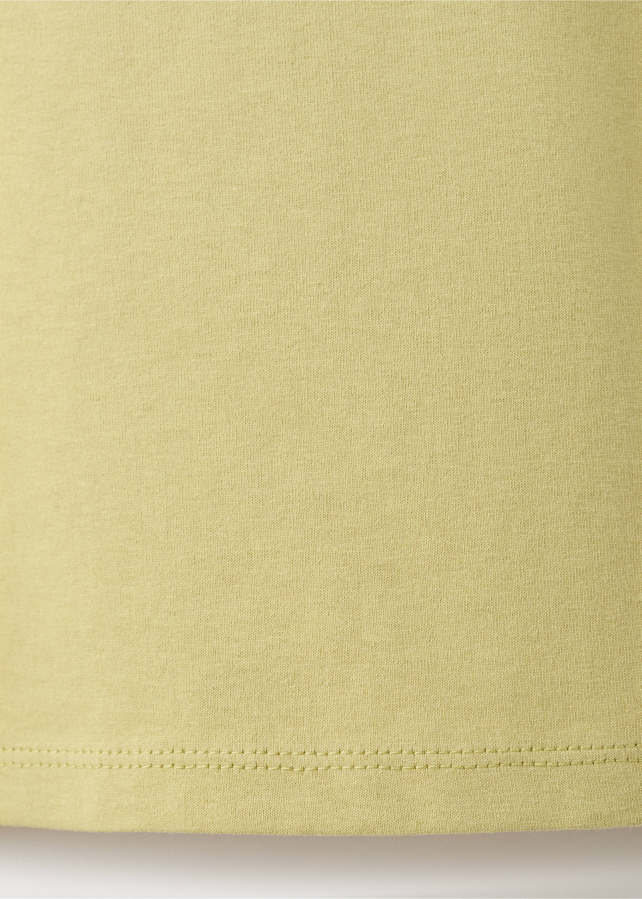 T-shirt katun teks - Rincian barang 0, Warna kuning hijau. Ref: 27063717-00.