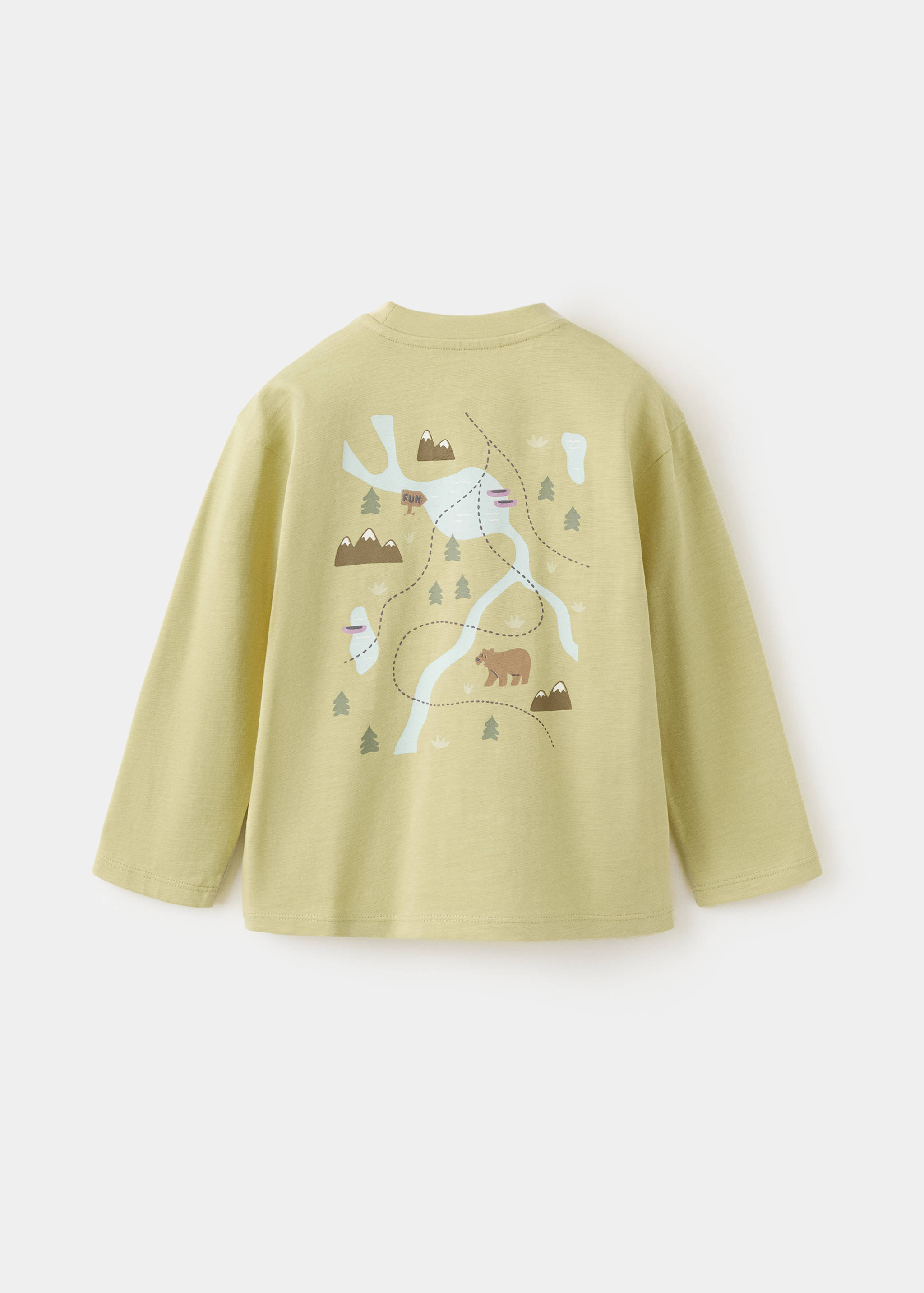 Embossed detail printed t-shirt - Reverse of the article