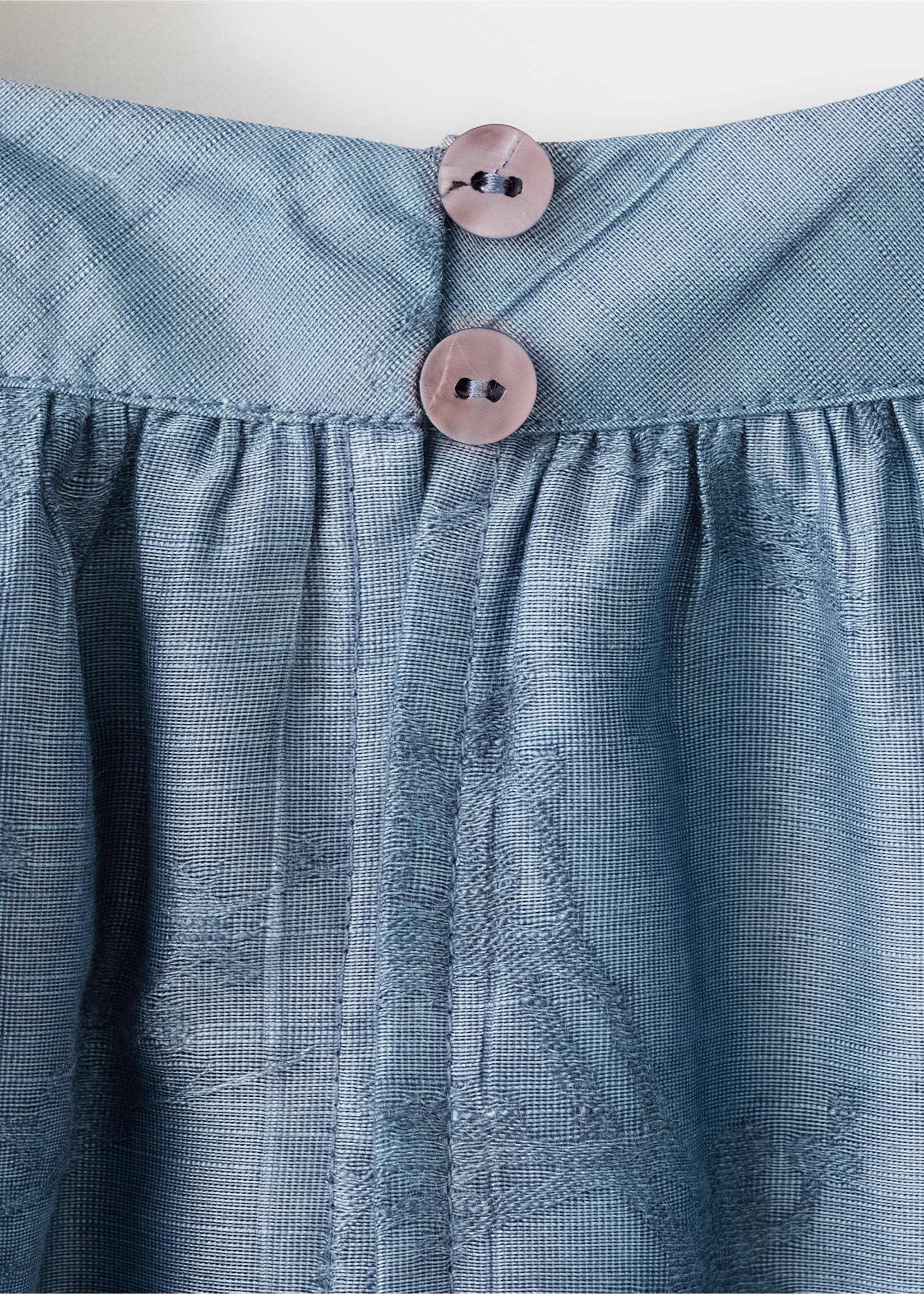 Floral embroidery dress - Details of the article 0, Navy. Ref: 27063723-00.