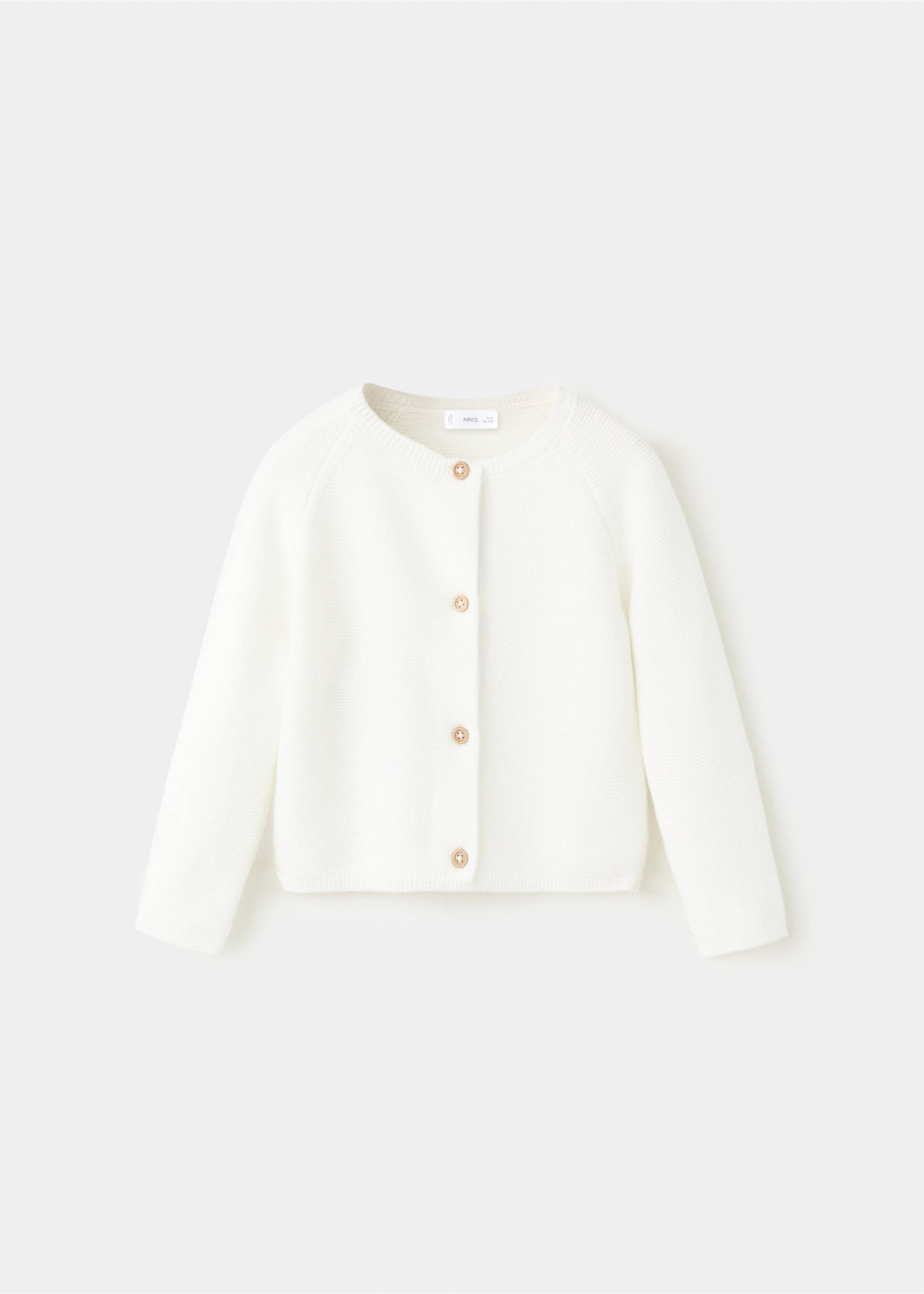 Càrdigan punt màniga llarga - Article sense model, Blanc trencat. Ref: 27063727-00.