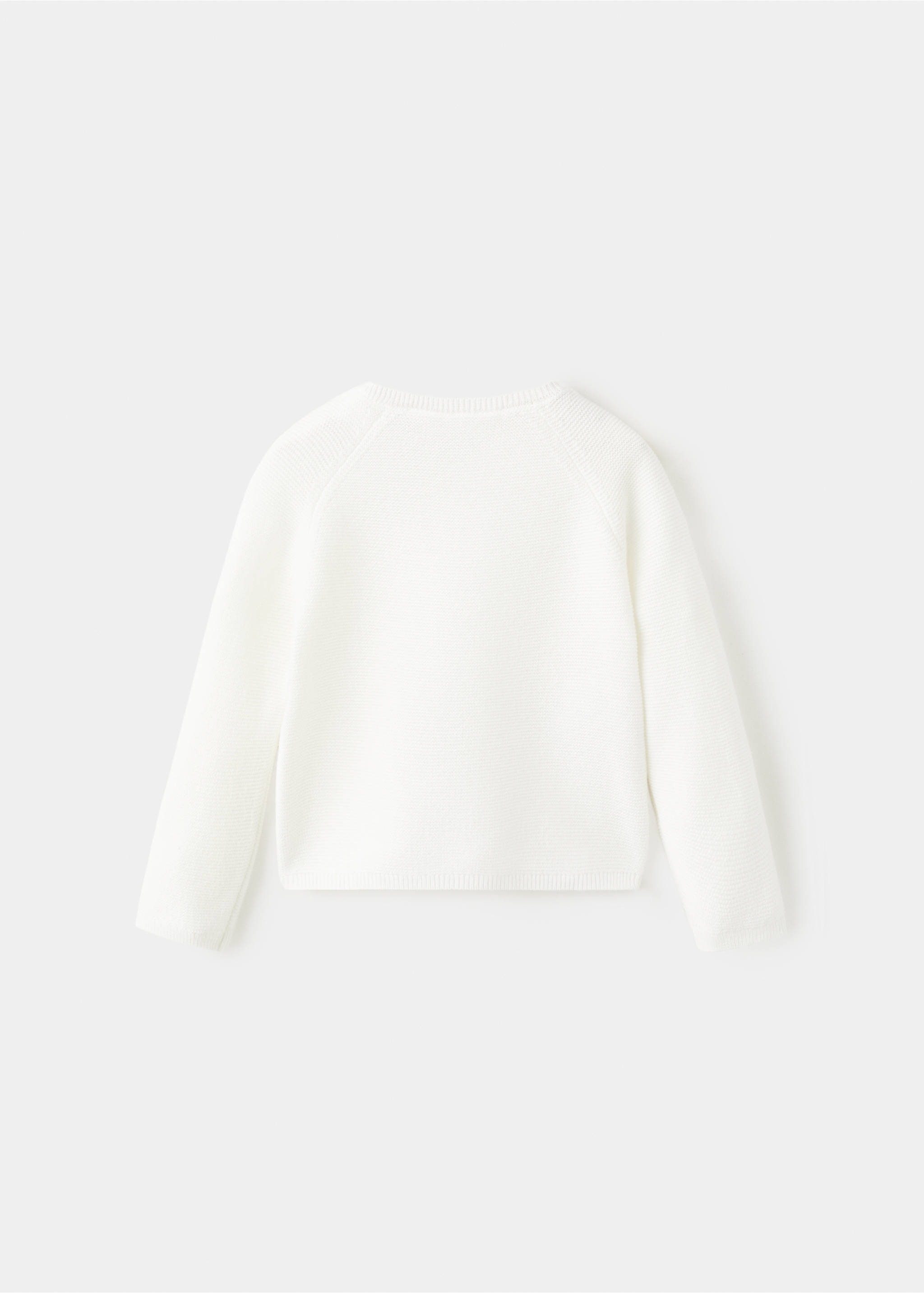 Càrdigan punt màniga llarga - Revers de l'article, Blanc trencat. Ref: 27063727-00.