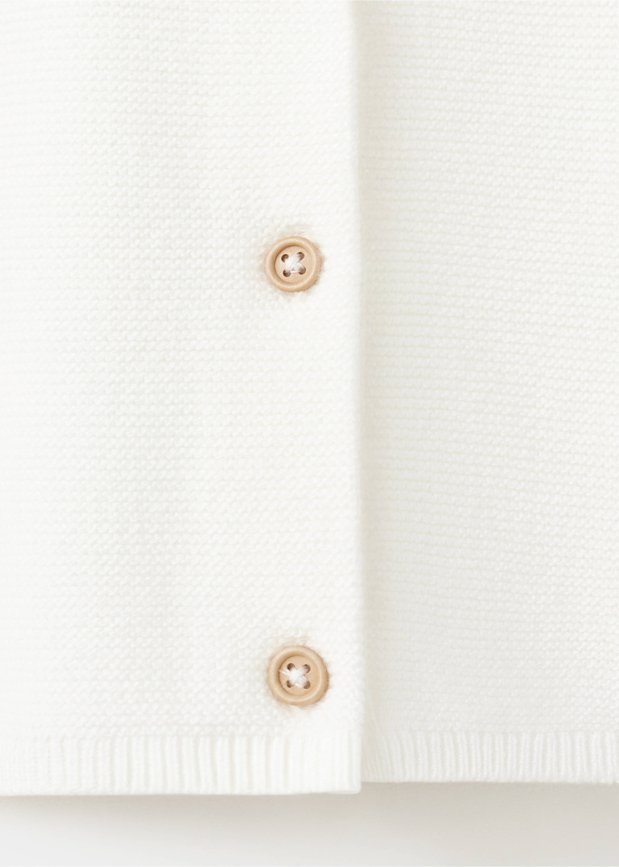 Càrdigan punt màniga llarga - Detall de l'article 0, Blanc trencat. Ref: 27063727-00.