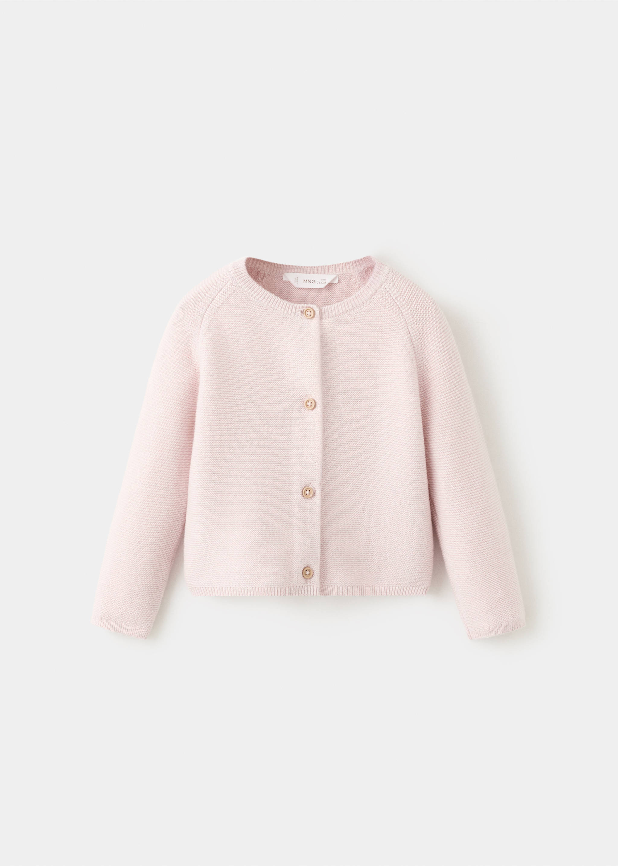 Cárdigan punto manga larga - Artículo sin modelo, Rosa. Ref: 27063727-00.