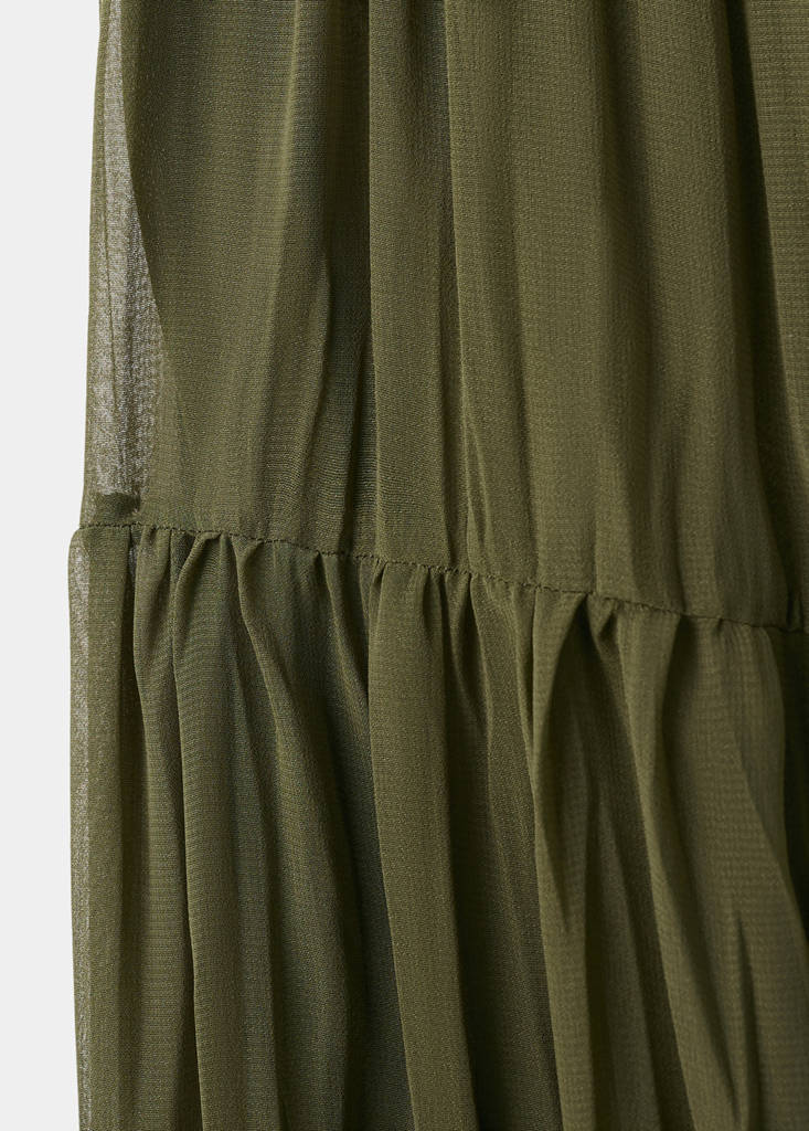 Flowy long skirt — Khaki