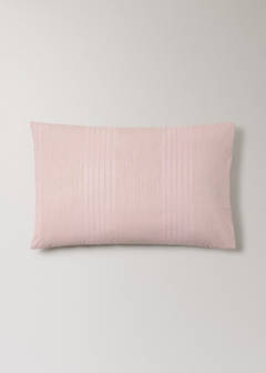 Two percale cotton pillowcases with watercolour stripes 50x75 cm — Pink 5