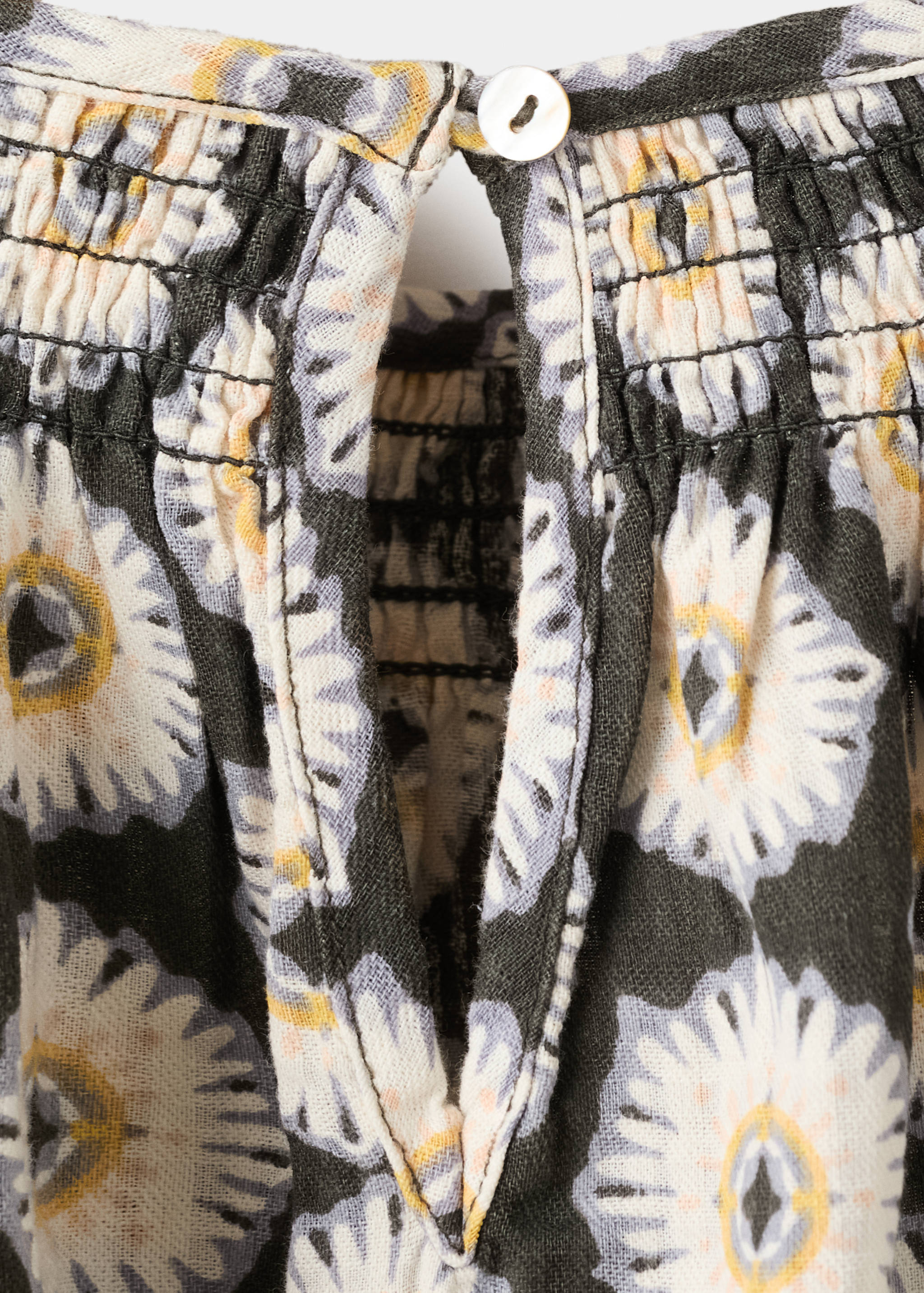 Floral-print flared dress - Details of the article 0