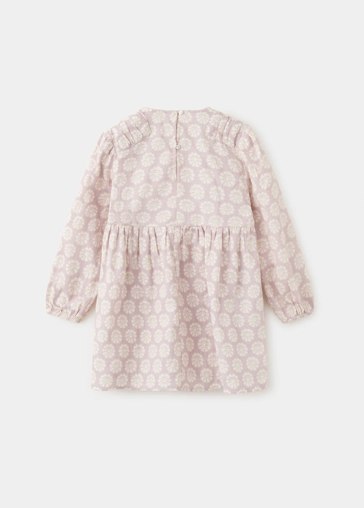 Short floral-print dress — Pink