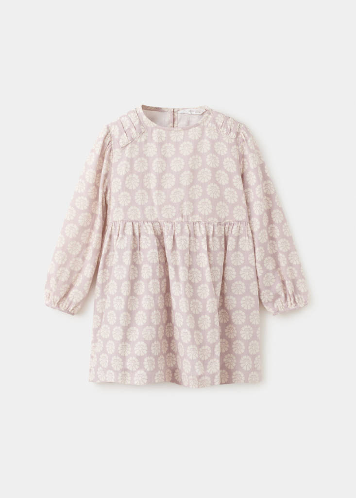 Short floral-print dress — Pink