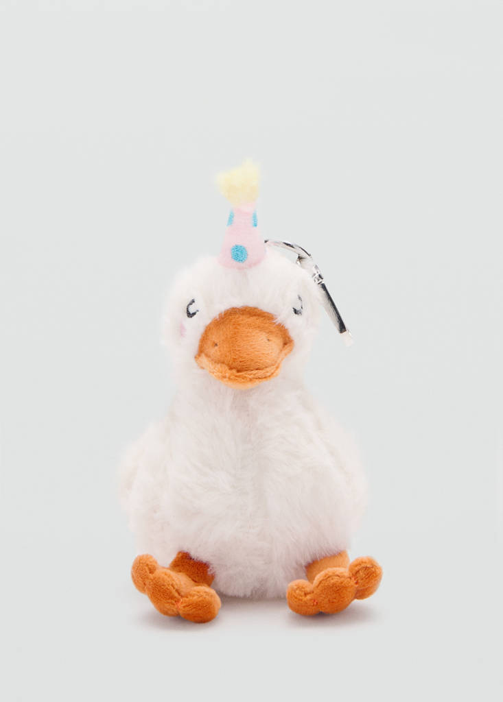 Schlüsselanhänger Ente — Weiß