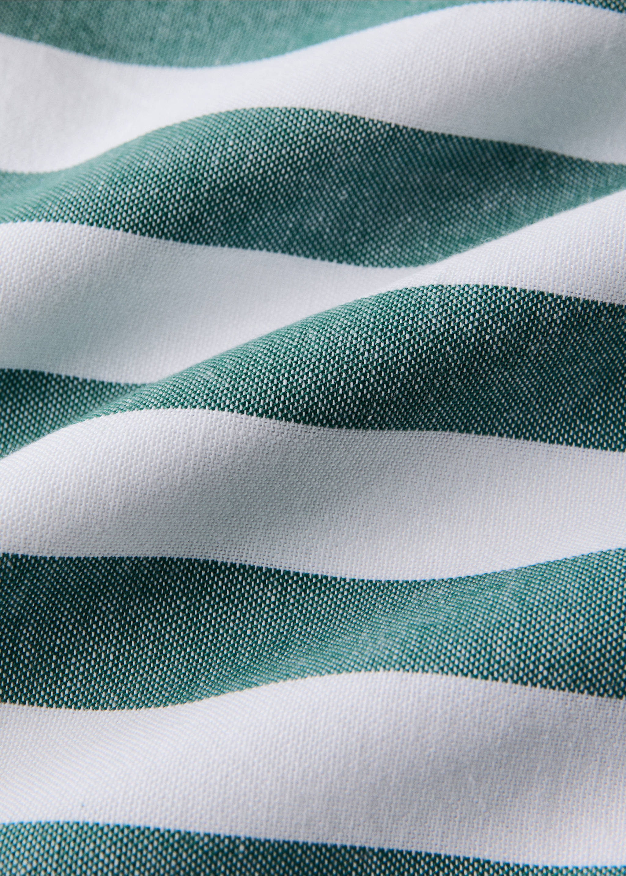 8-10 kişilik renkli çizgili pamuklu masa örtüsü - Ürün detayı 1, Yeşil. Ref: 27063740-00.