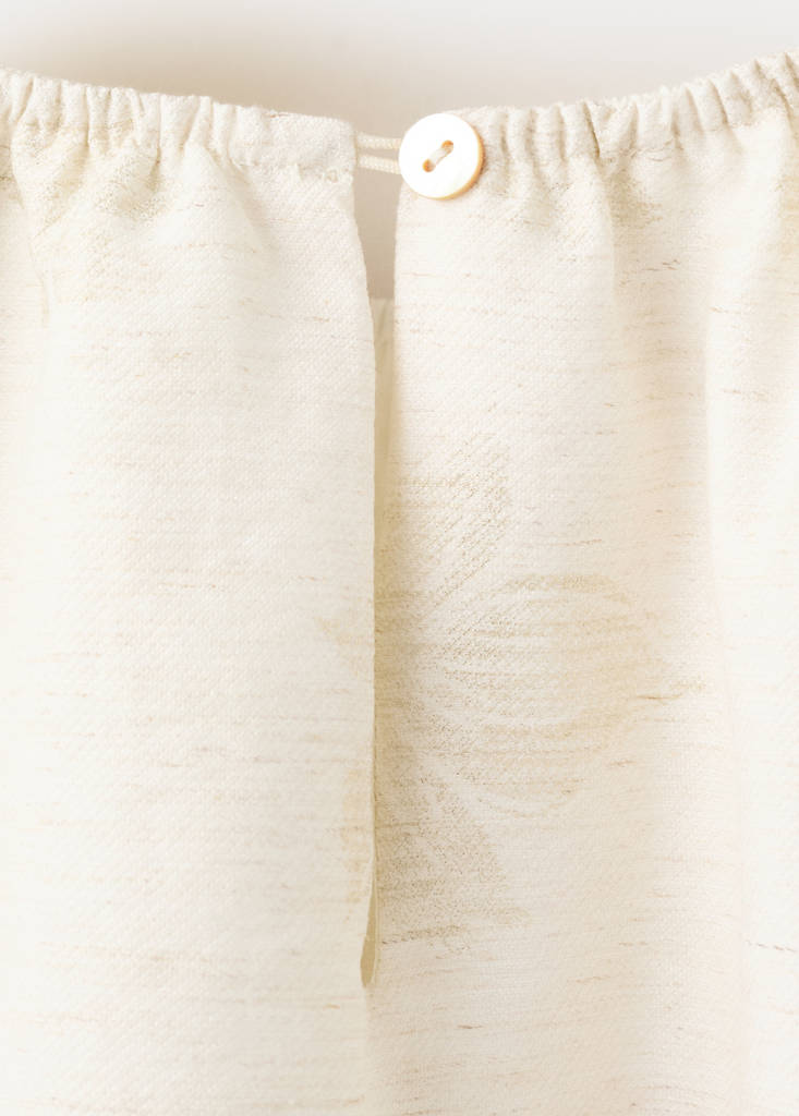 Printed crop blouse — Gold