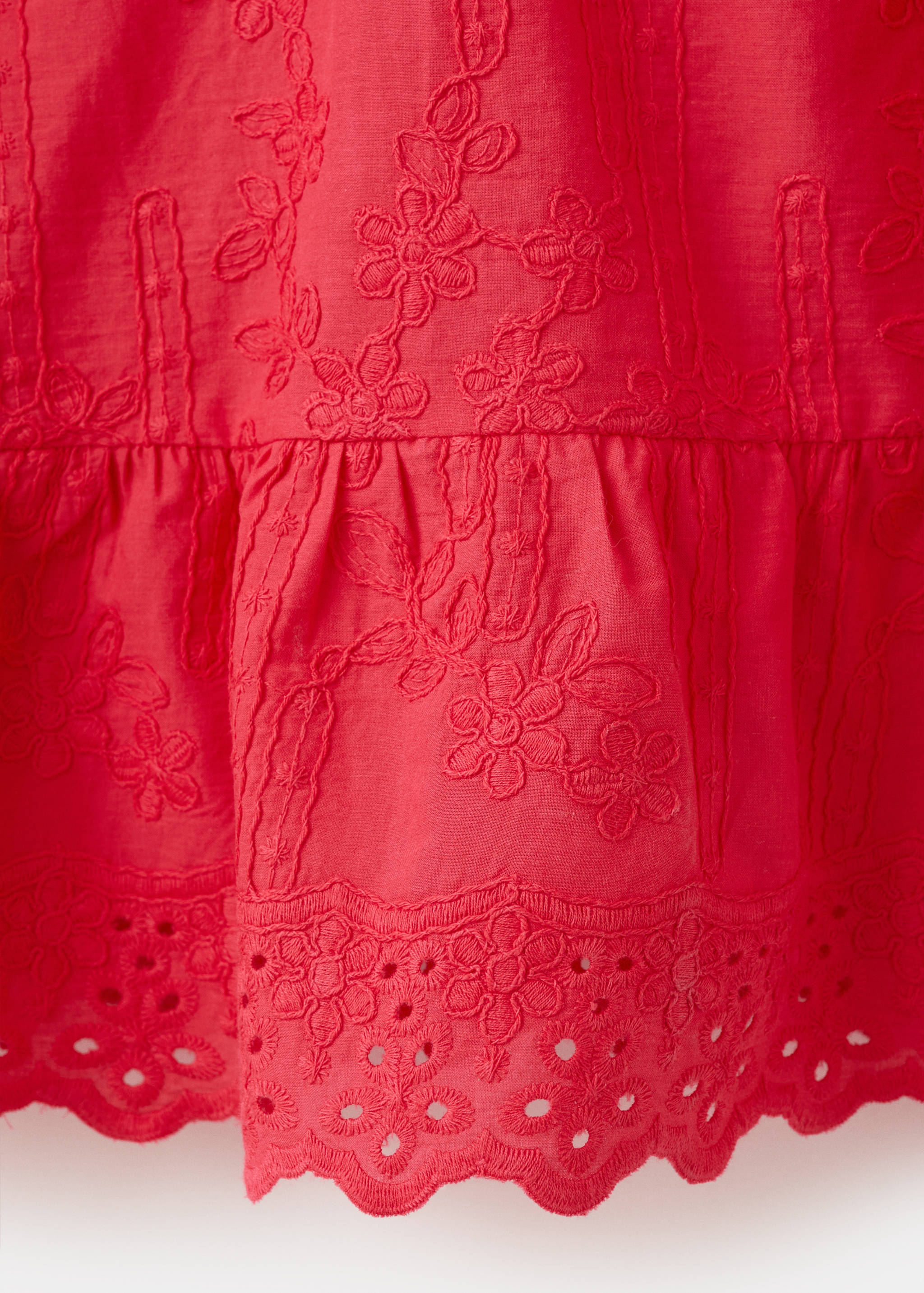 花纹刺绣女衬衫 - null