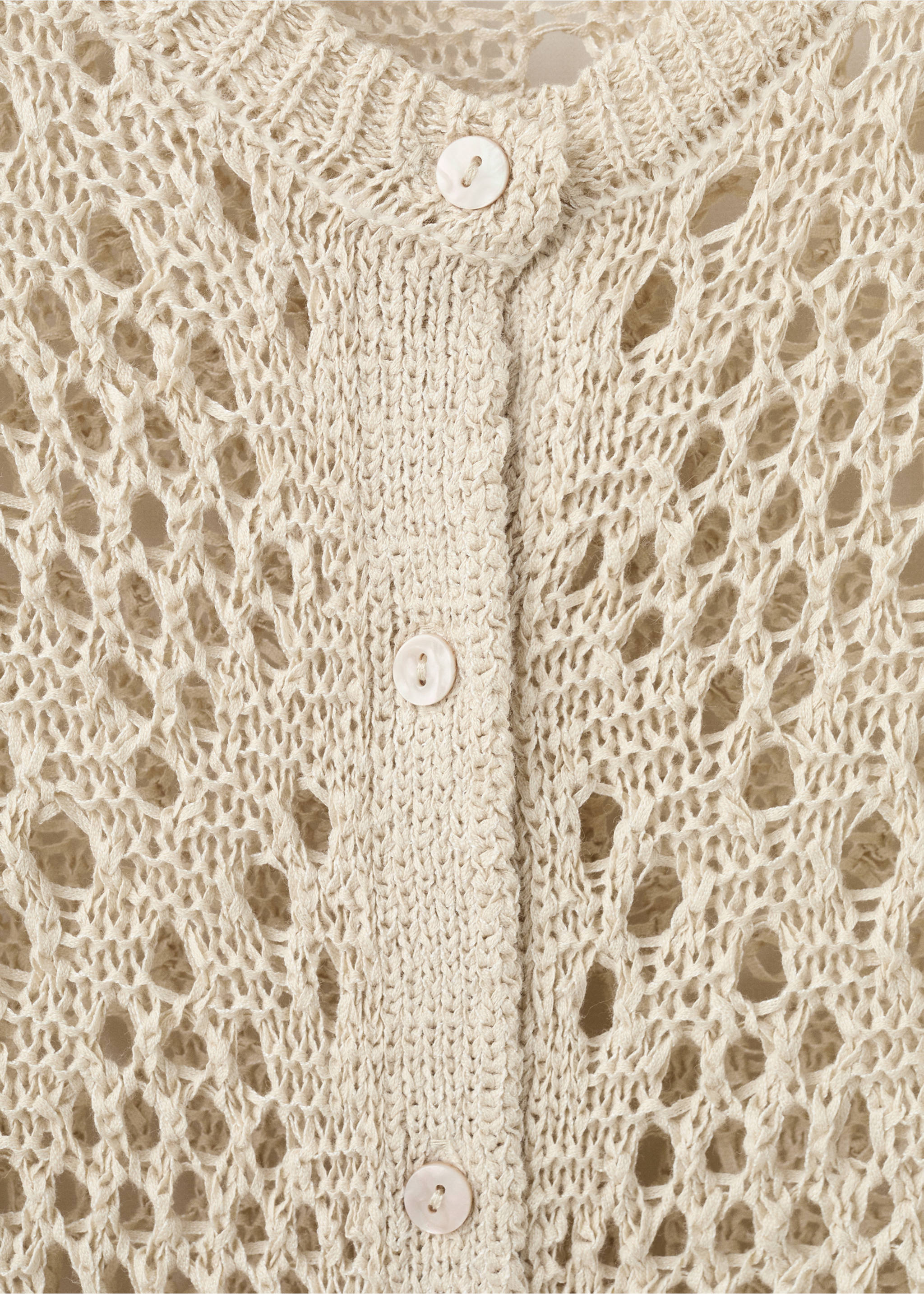Ажурный кардиган - Деталь изделия 8, Песочный. Ref: 27064047-00.