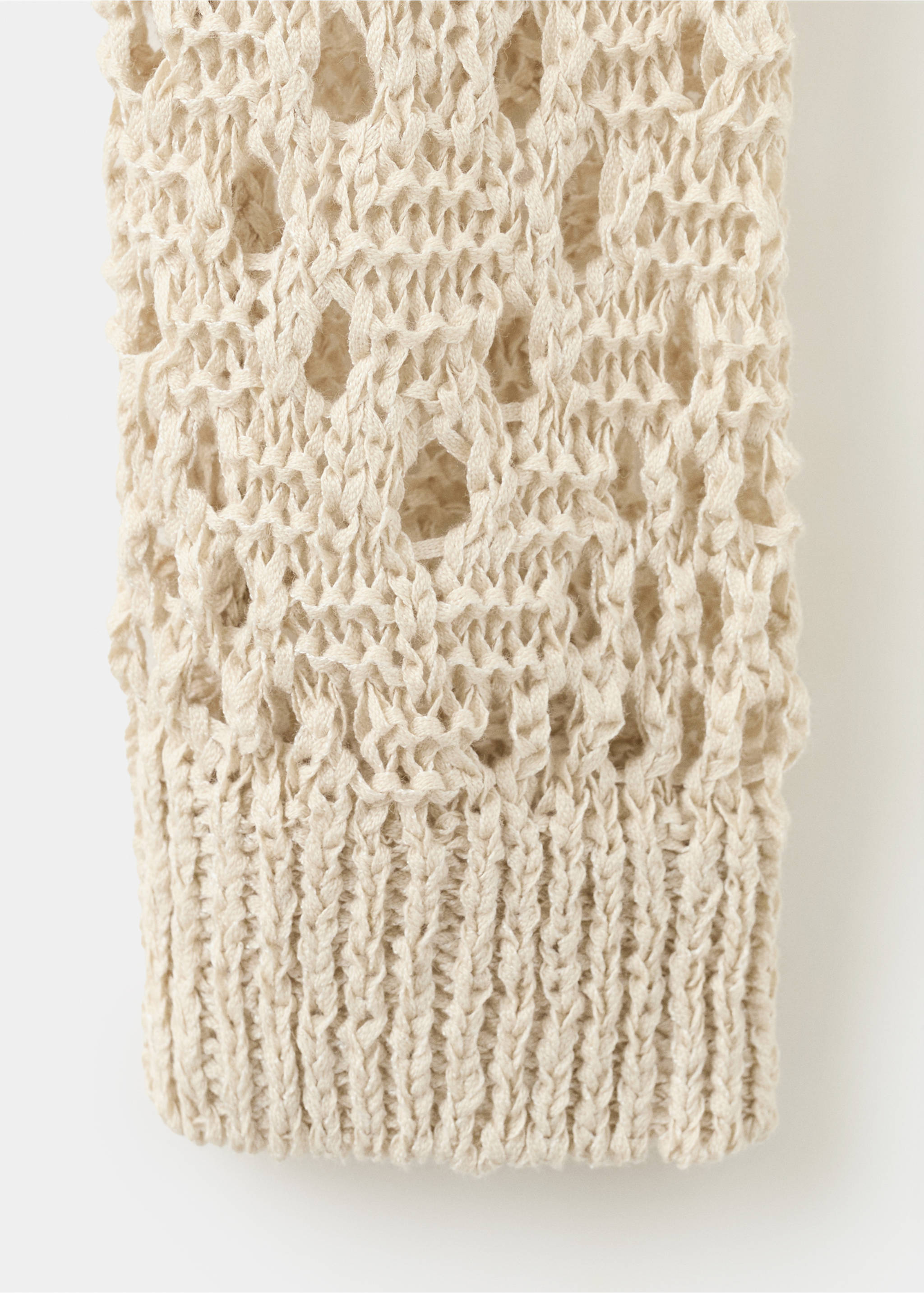 Ажурный кардиган - Деталь изделия 0, Песочный. Ref: 27064047-00.