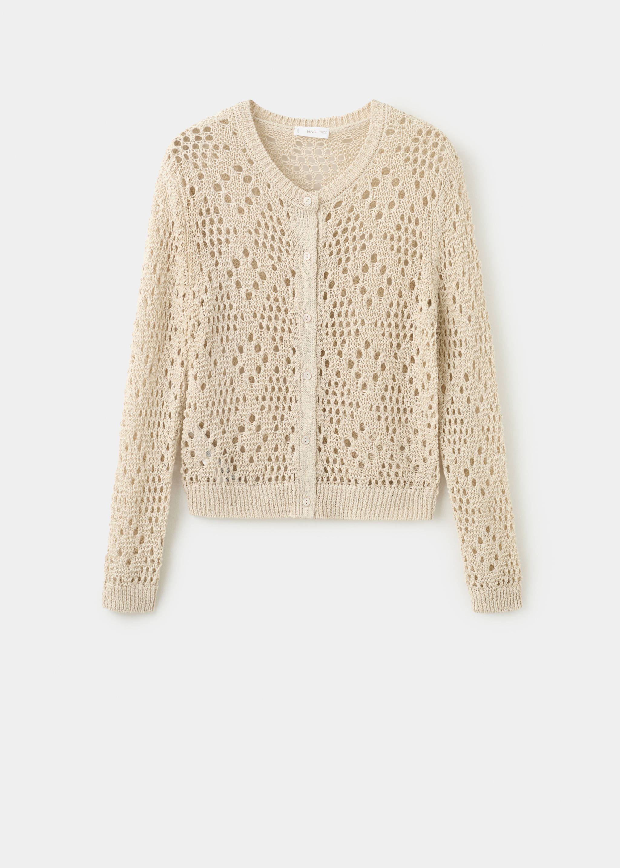 Cardigan de malha rendada - Artigo sem modelo