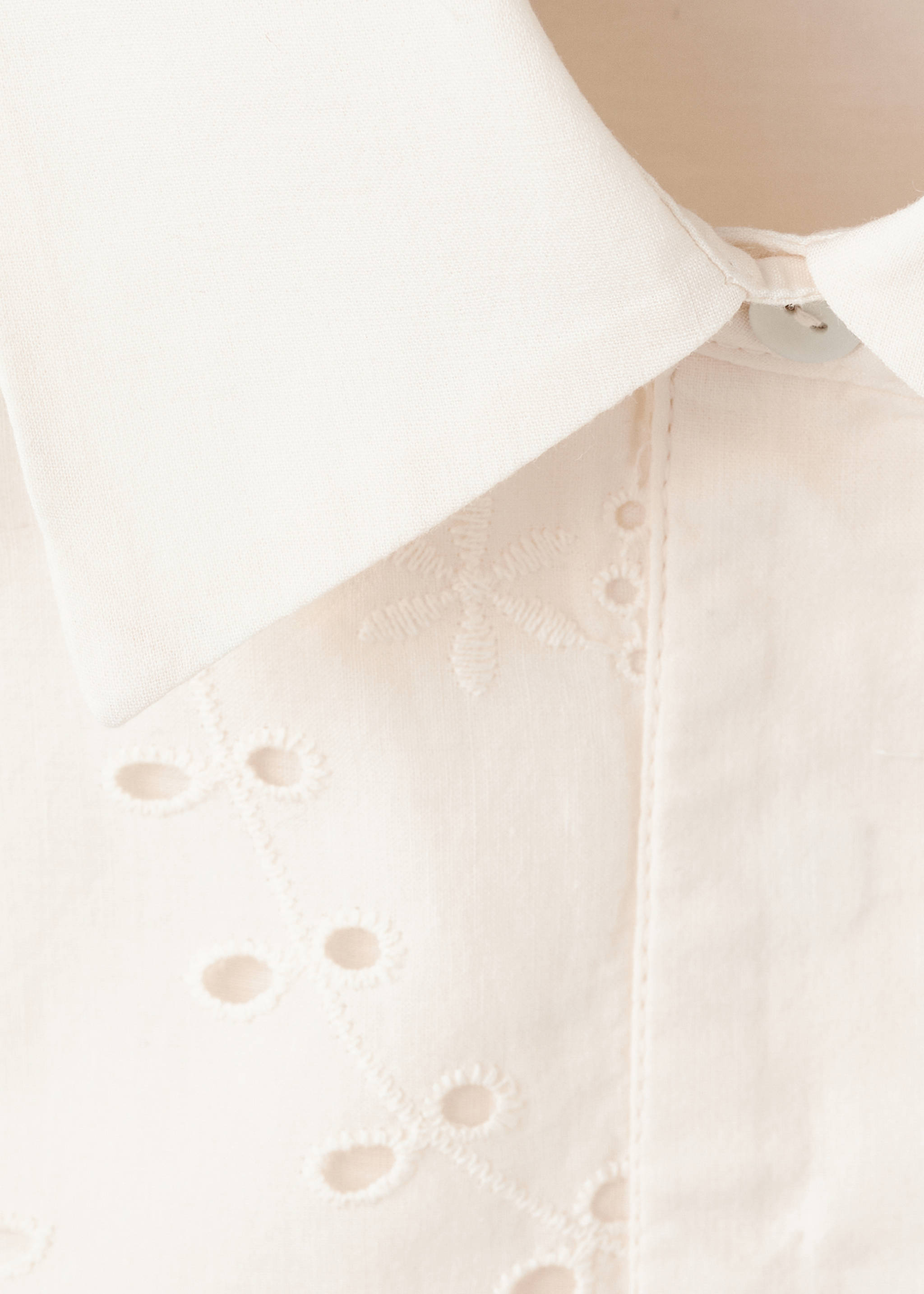 Embroidered cut-out romper - Details of the article 0