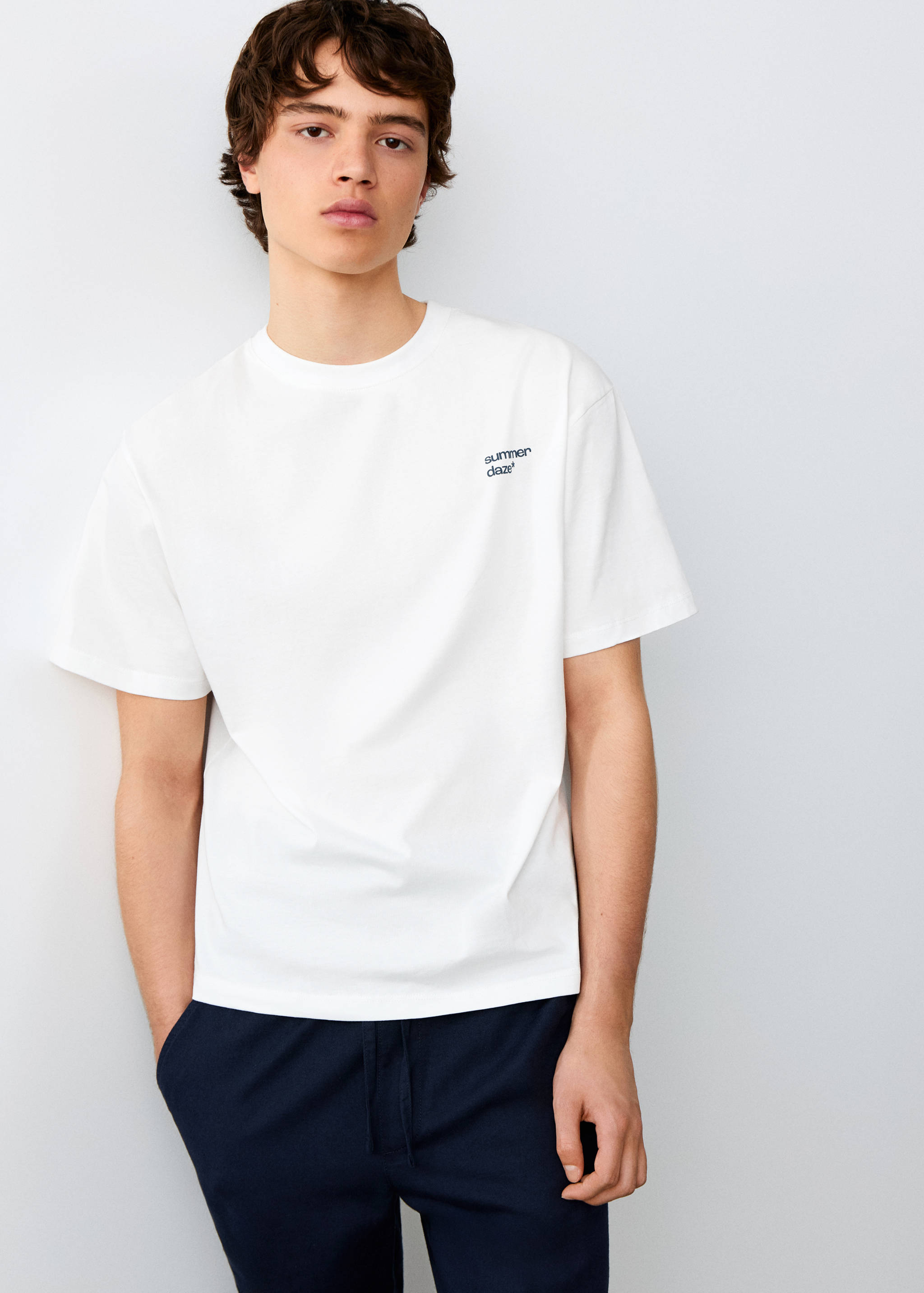 Short-sleeved printed t-shirt - Medium plane