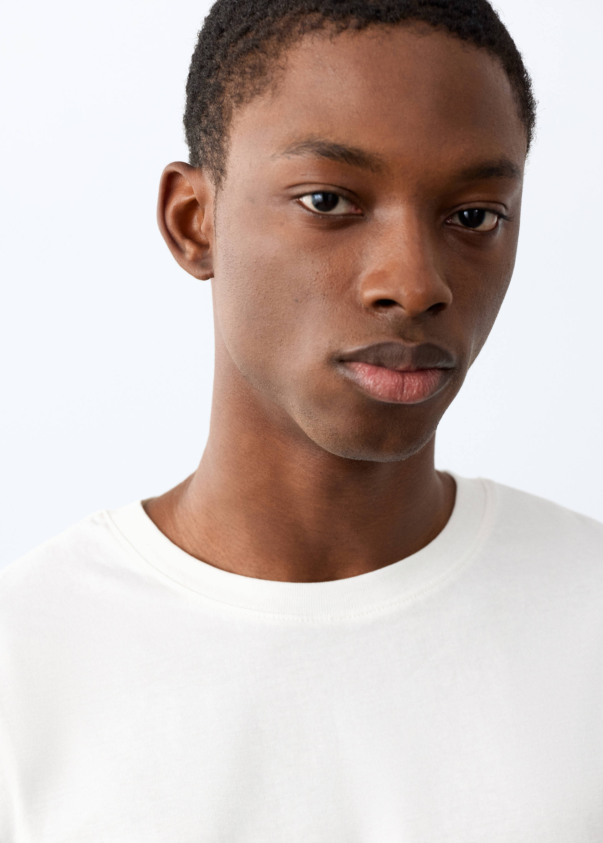 Essential cotton-blend T-shirt - Details of the article 1