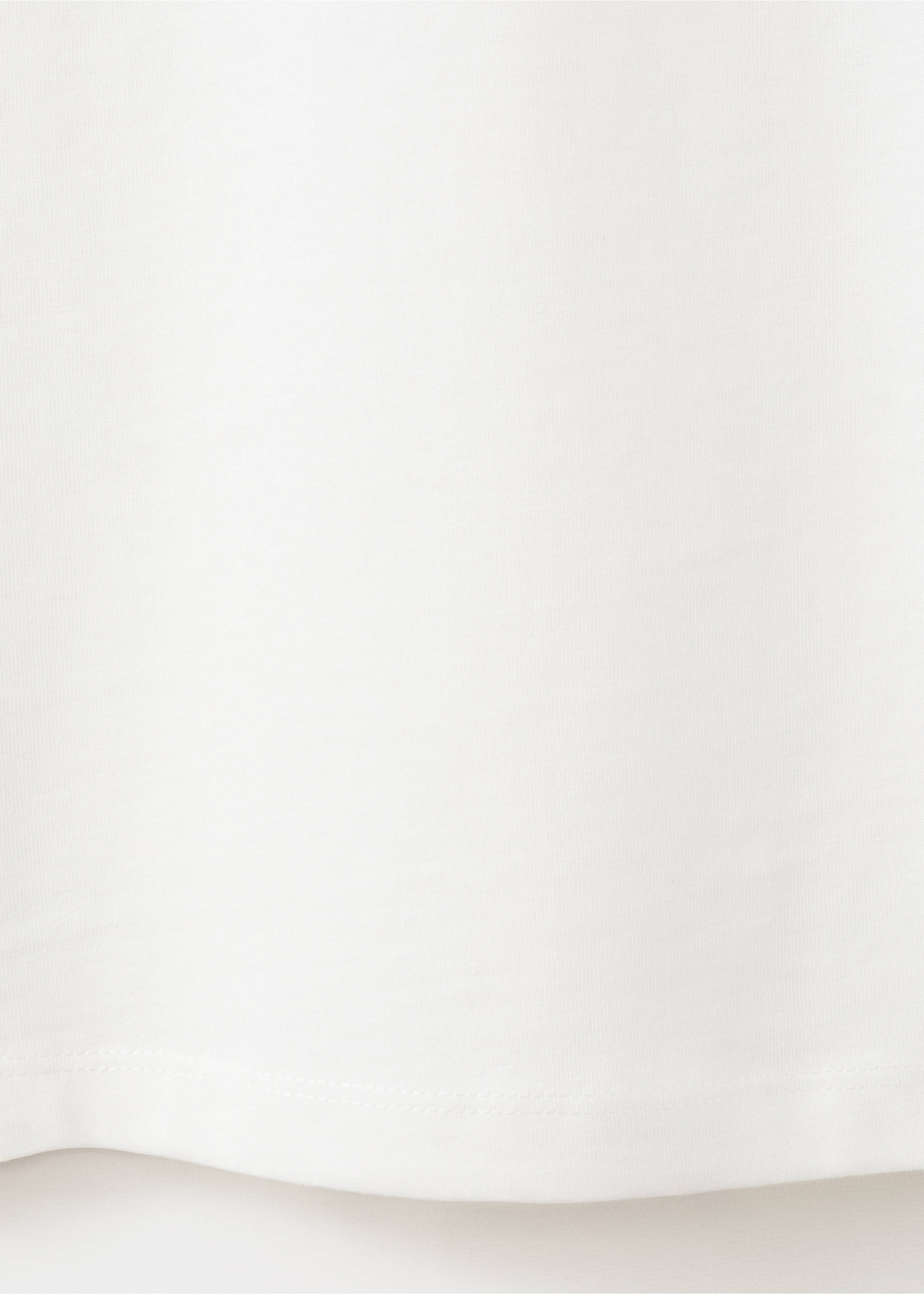 Camiseta básica algodón - Detalle del artículo 0, Blanco roto. Ref: 27064052-00.