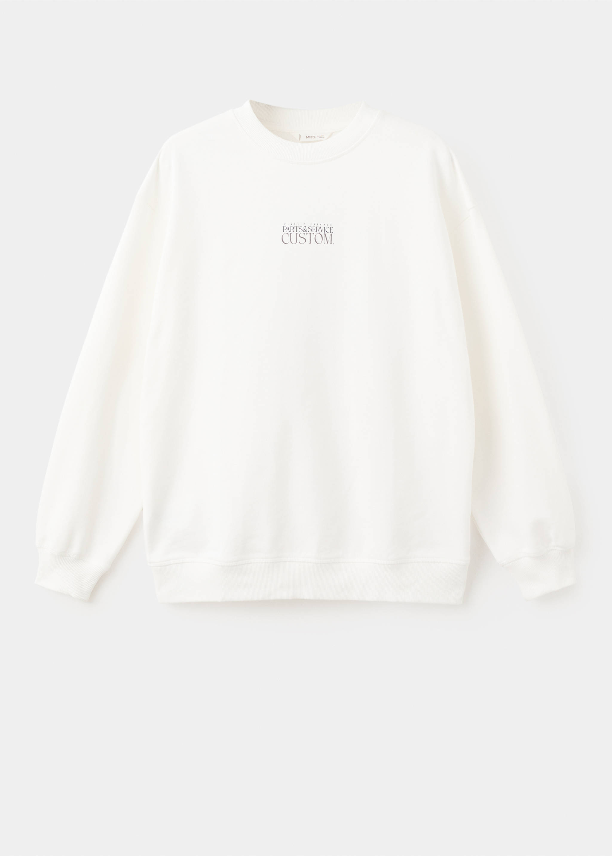 Sudadera algodón estampada - Artículo sin modelo, Blanco roto. Ref: 27064053-00.