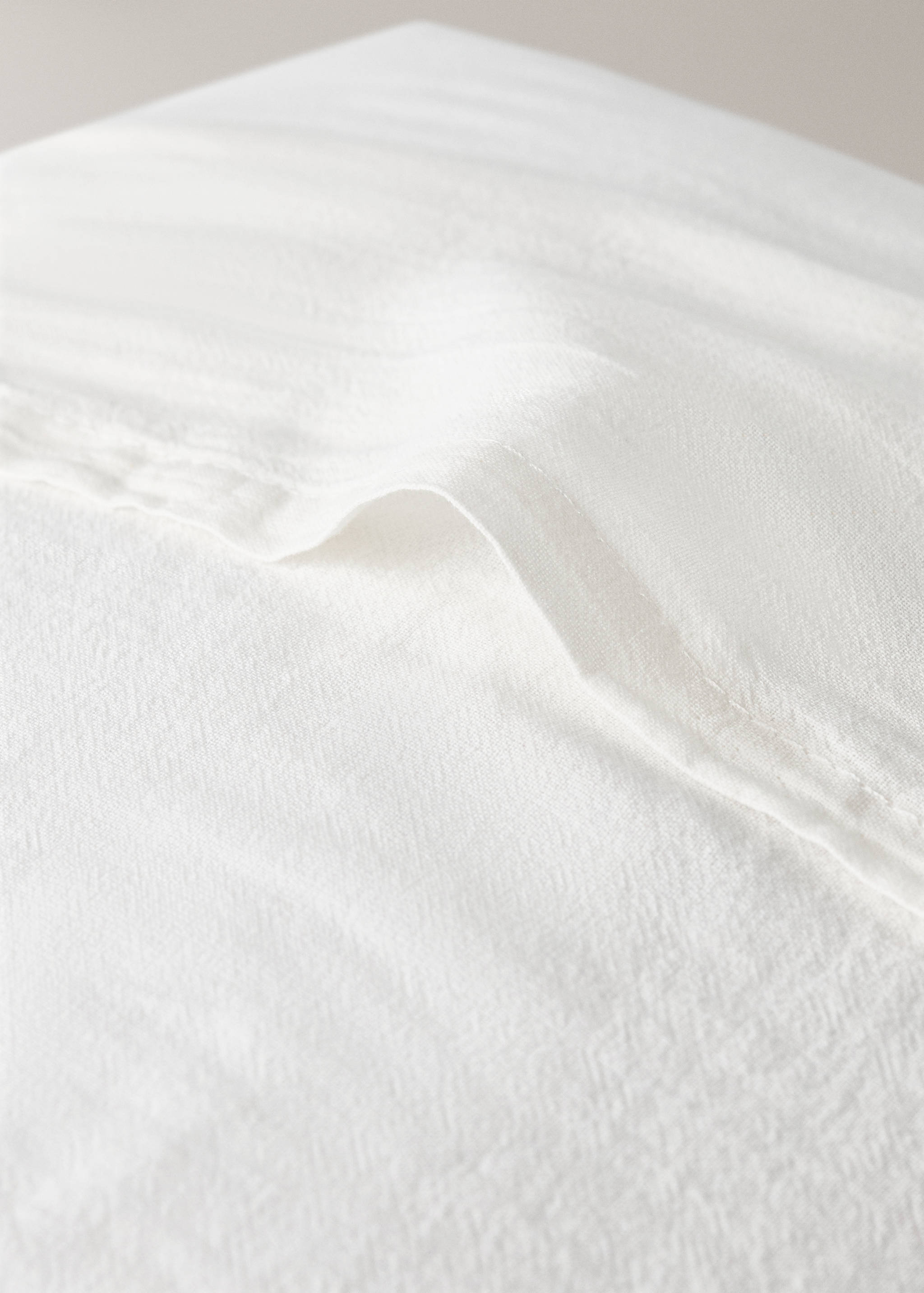 Children's cotton cushion cover with stitched check design - Details of the article 4