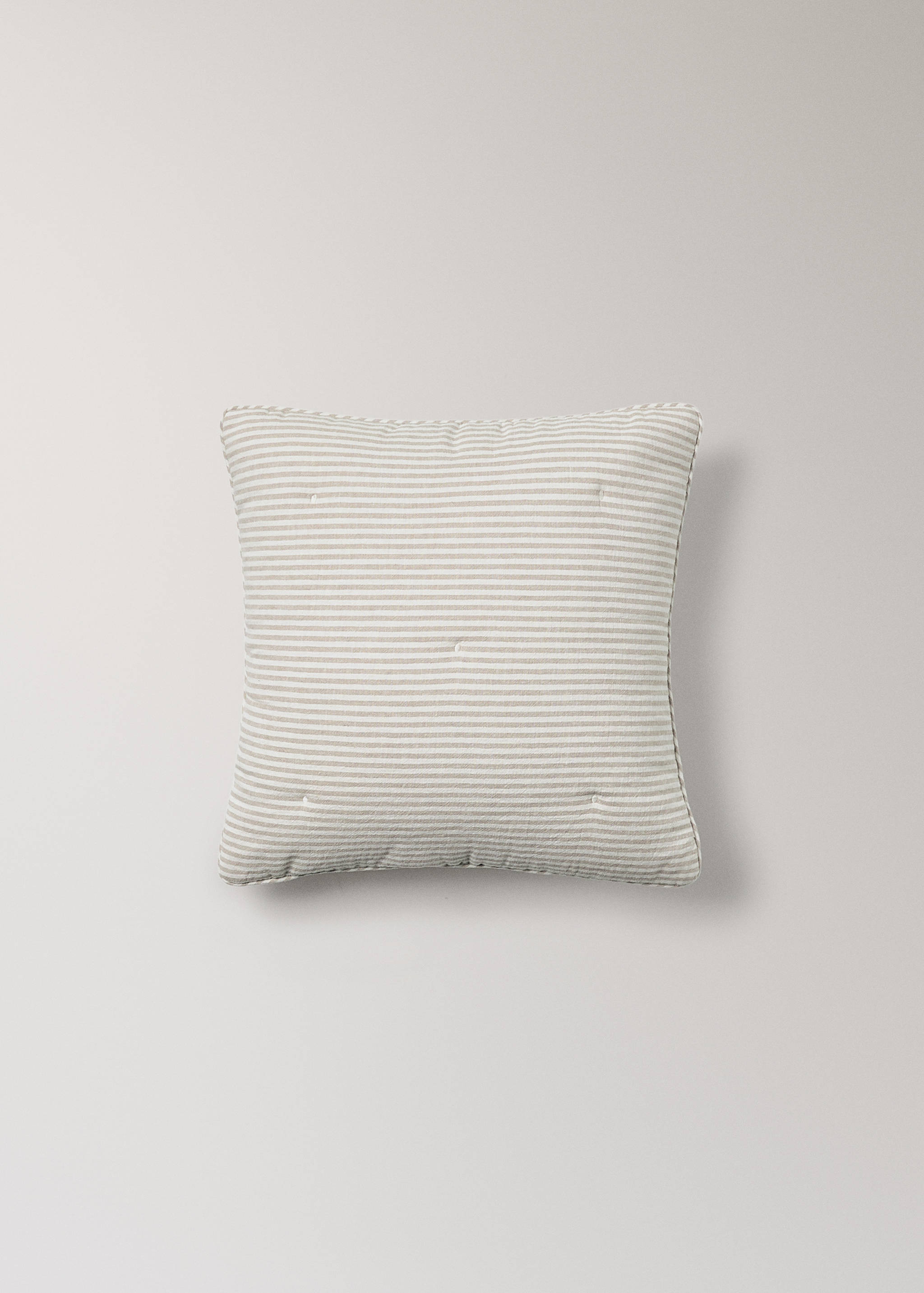 Kopfkissenbezug aus Baumwoll-Leinen-Mischung mit Streifen für Kinderbett, 40 x 40 cm - Artikel ohne Model