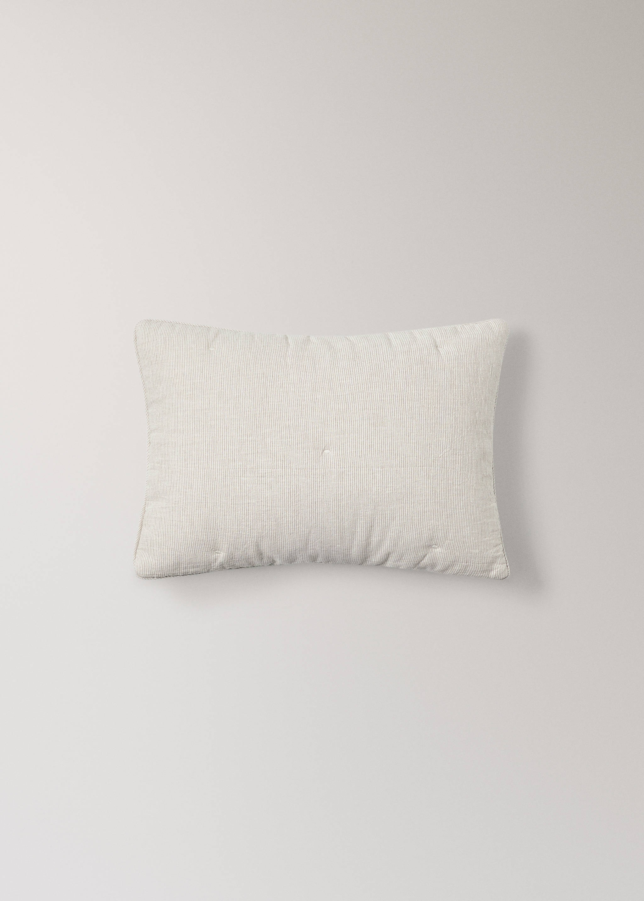 Kissenbezug aus Baumwoll-Leinen-Mischung mit Streifen für Kinderbett, 30 x 40 cm - Artikel ohne Model