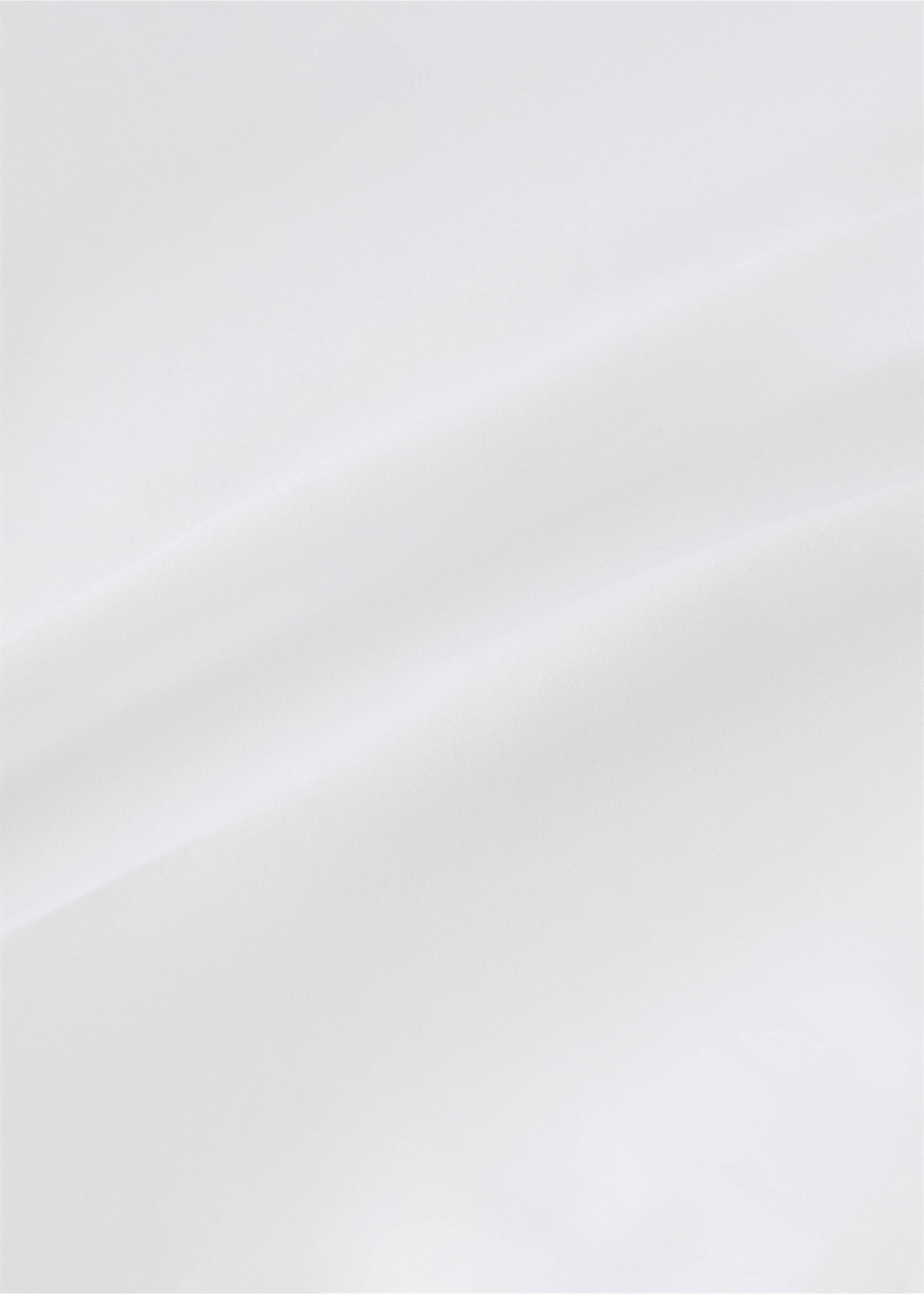 Mini cot fitted sheet in cotton percale piqué - Details of the article 2, White. Ref: 27064063-00.