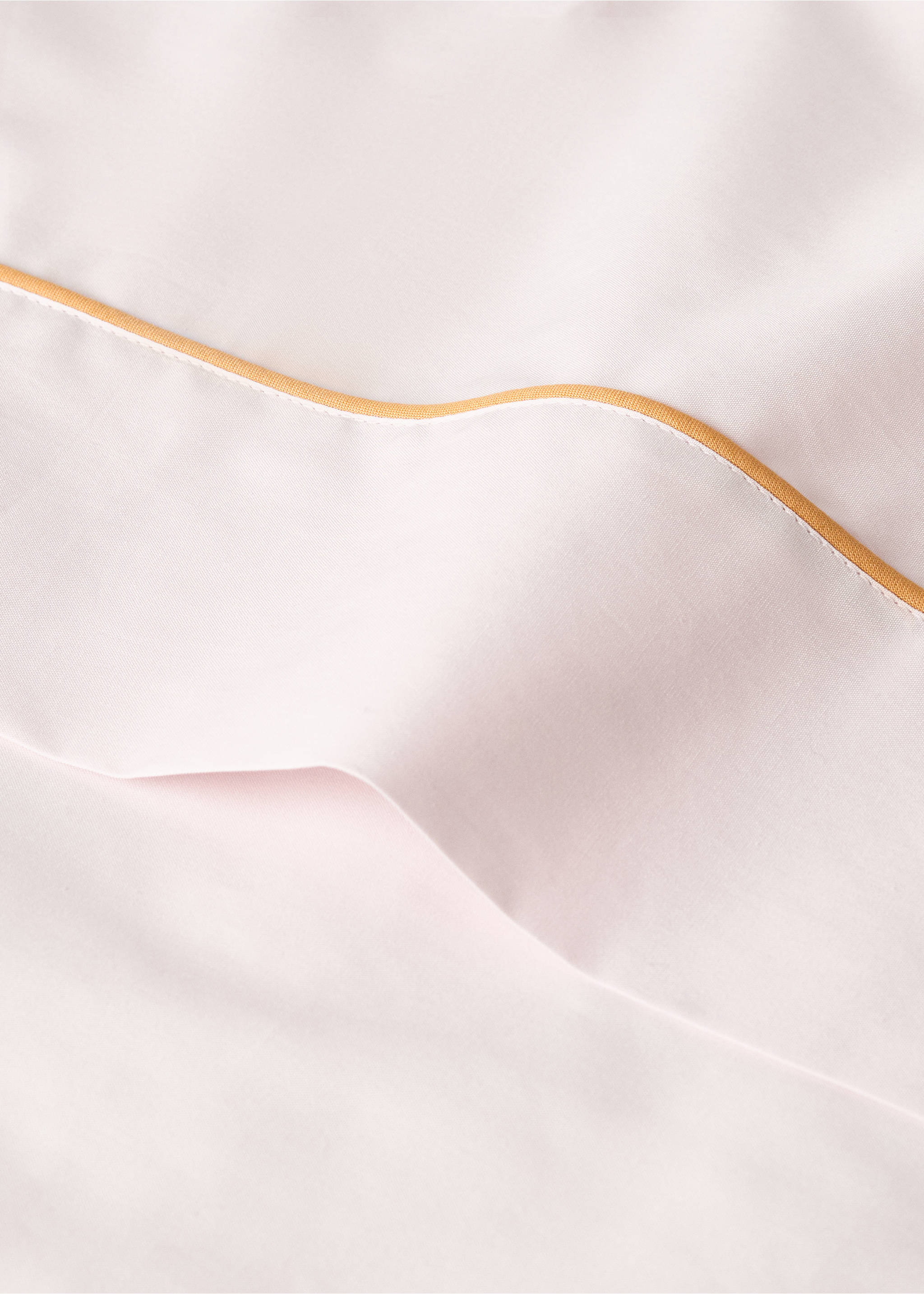 Children's top sheet in cotton percale with contrast piping for a 90 cm bed - Details of the article 1, Light/Pastel Purple. Ref: 27064064-00.