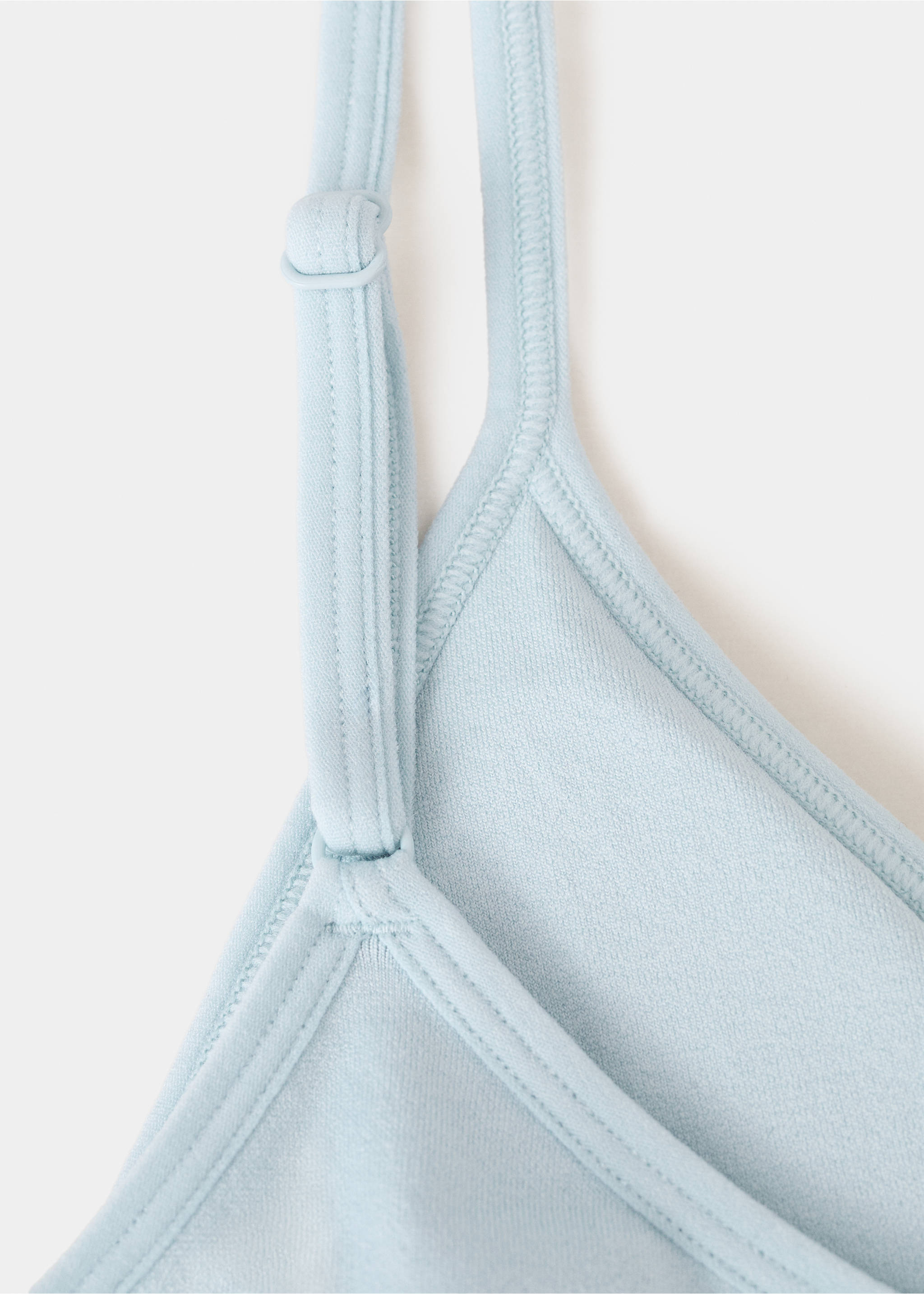 Essential triangle bra - Details of the article 0, Sky Blue. Ref: 27064069-00.