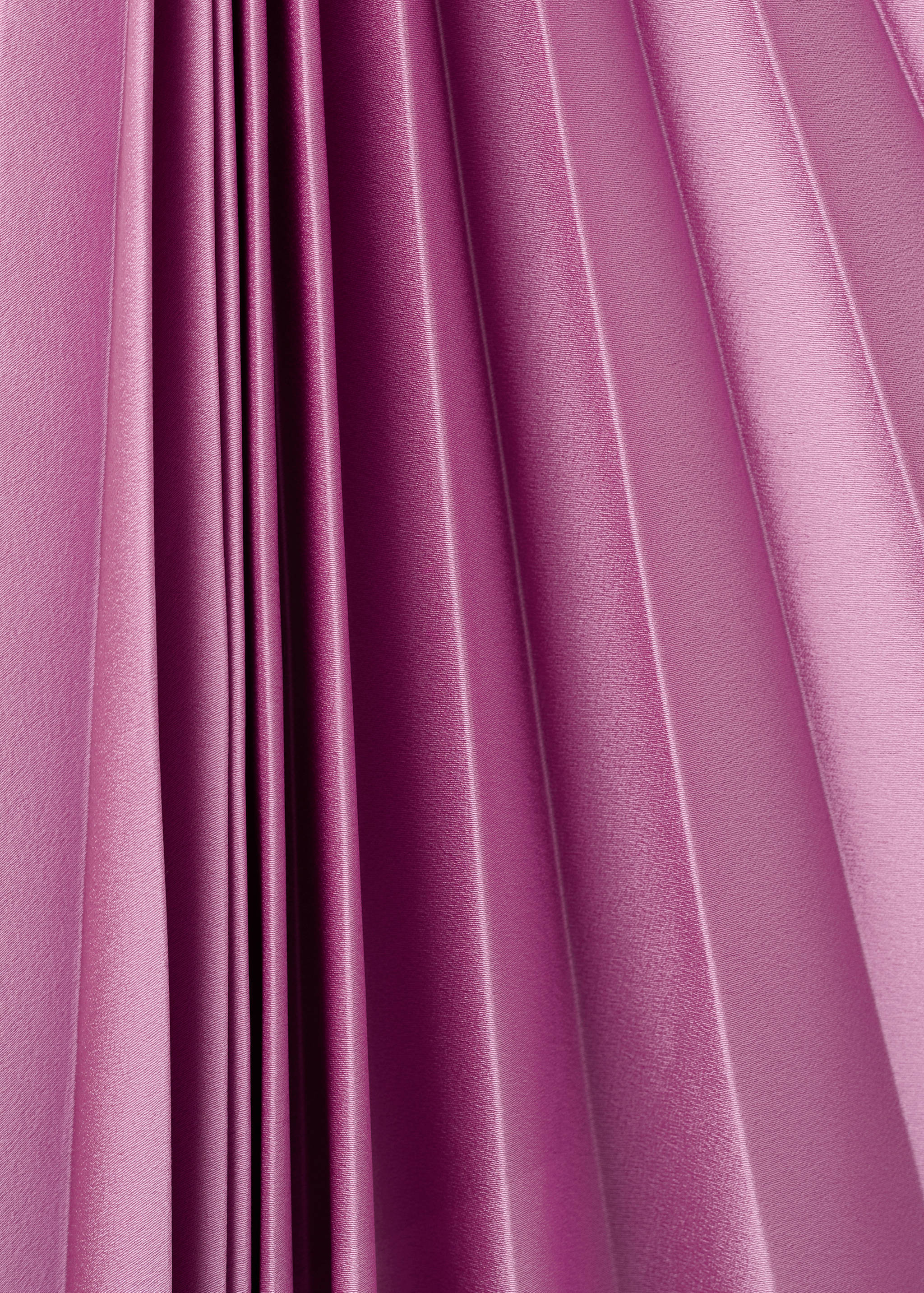 فستان غير متماثل بكسرات وفتحة - تفاصيل المنتج 0