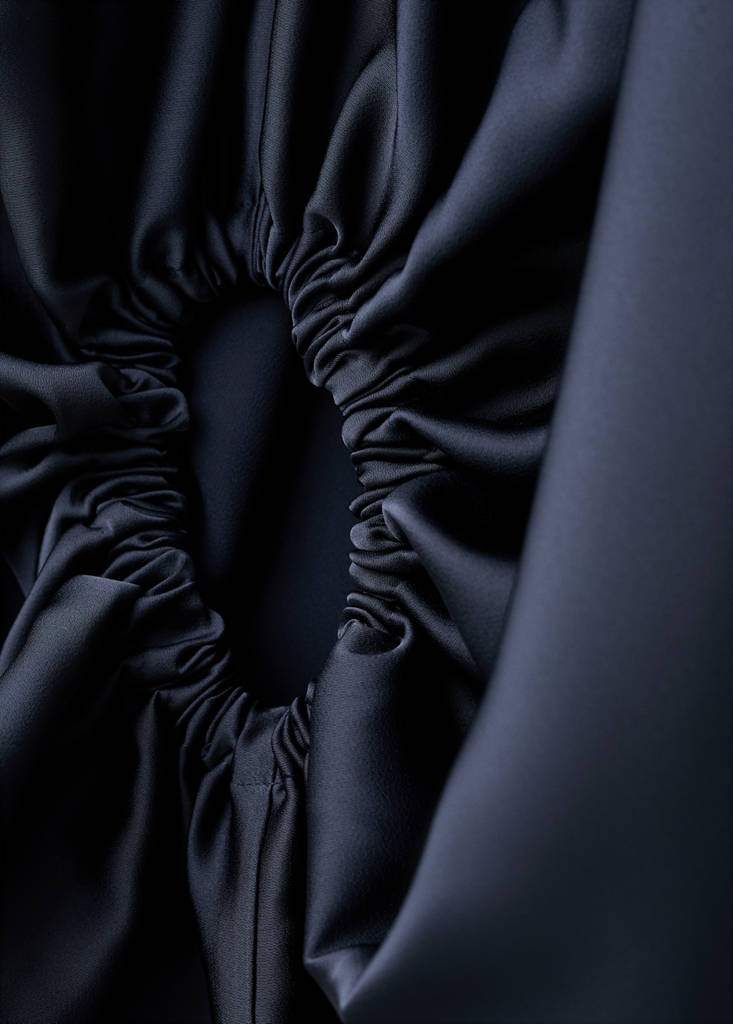Puffed sleeves blouse — Night Blue