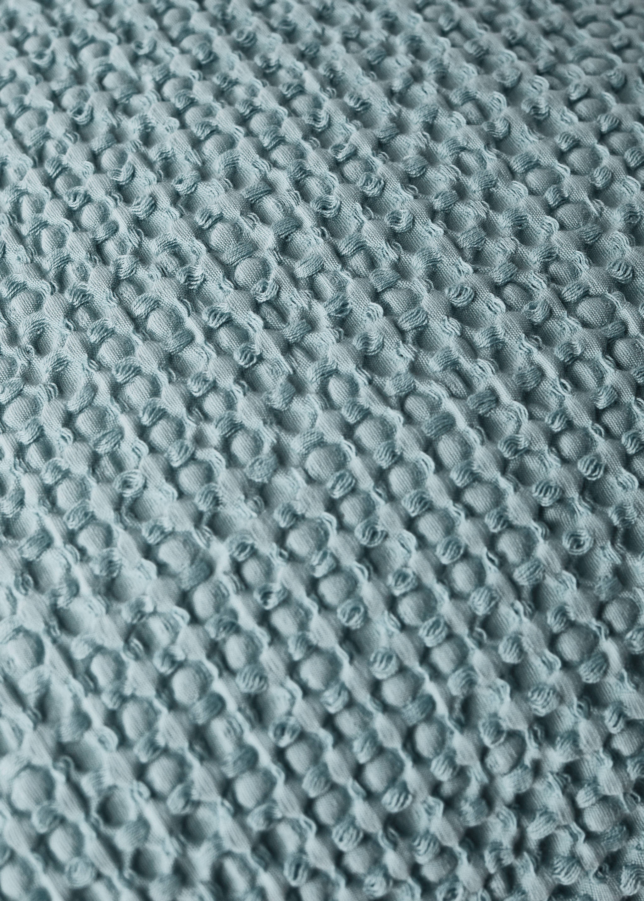 Children’s waffle-cotton garment-dyed cushion cover  40x40cm - Details of the article 3