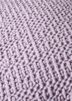 Children’s waffle-cotton garment-dyed cushion cover  40x40cm — Light/Pastel Purple 3