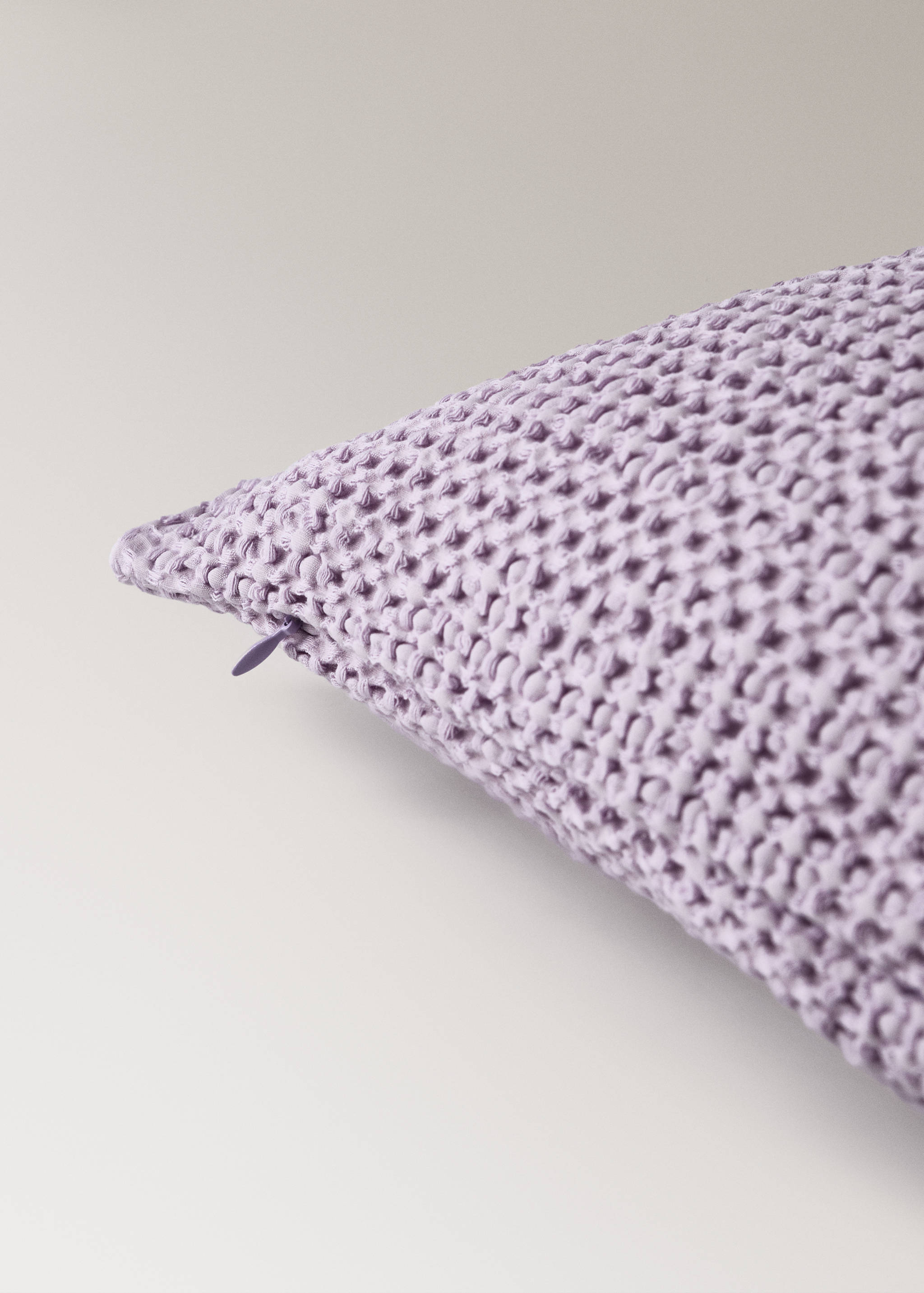 Children’s waffle-cotton garment-dyed cushion cover  40x40cm - Details of the article 3