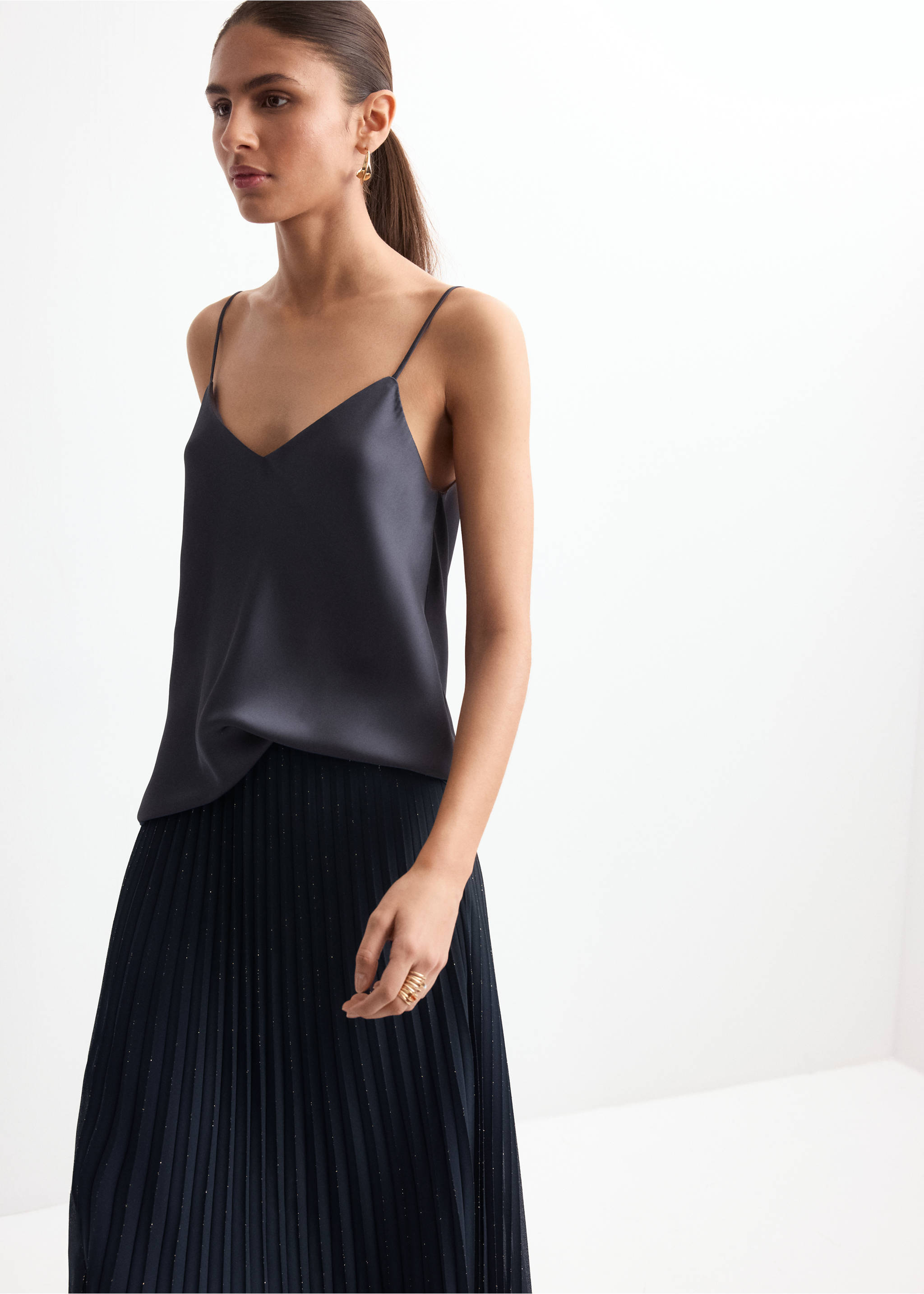 紧身百褶裙 - null, 夜蓝. Ref: 27064077-00.