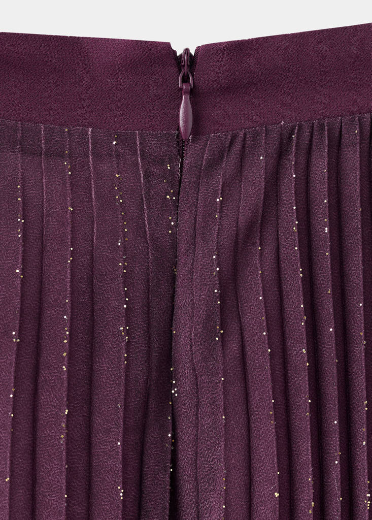 Shiny pleated skirt — Light/Pastel Purple