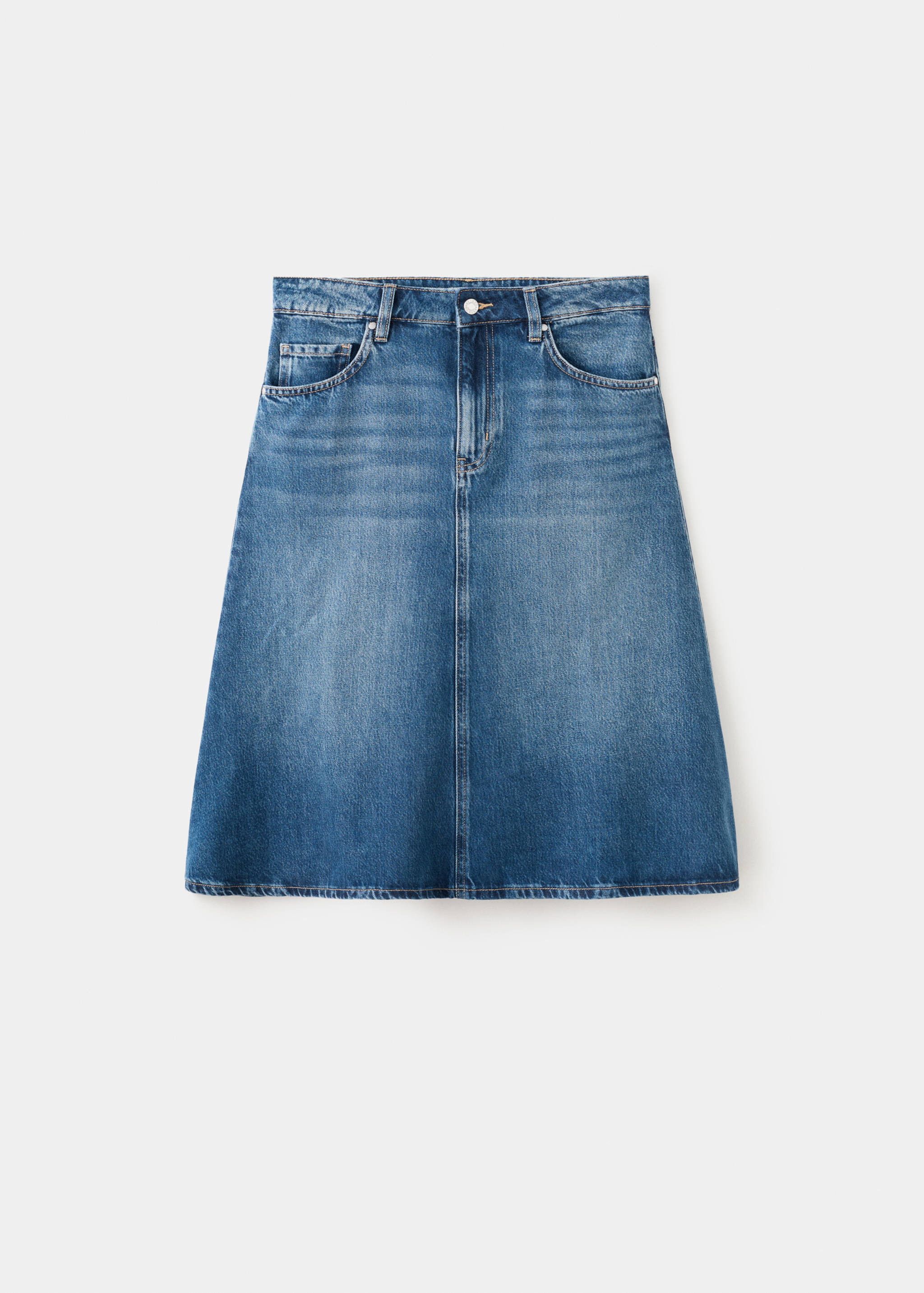 Midi denim skirt - Article without model