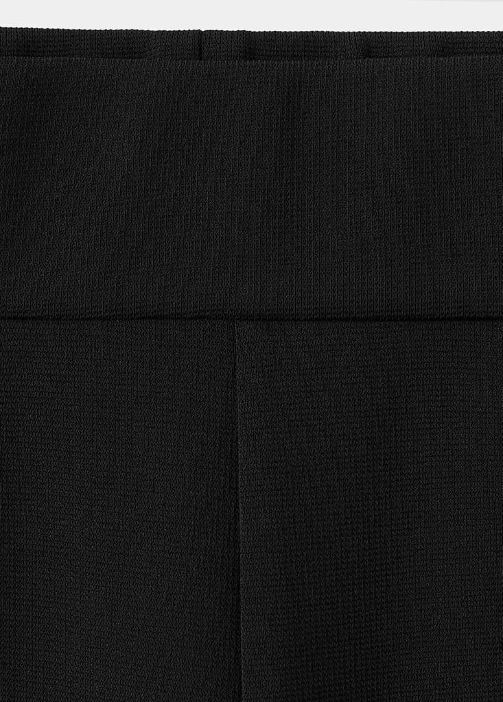 Straight-leg trousers with side stripe — Black