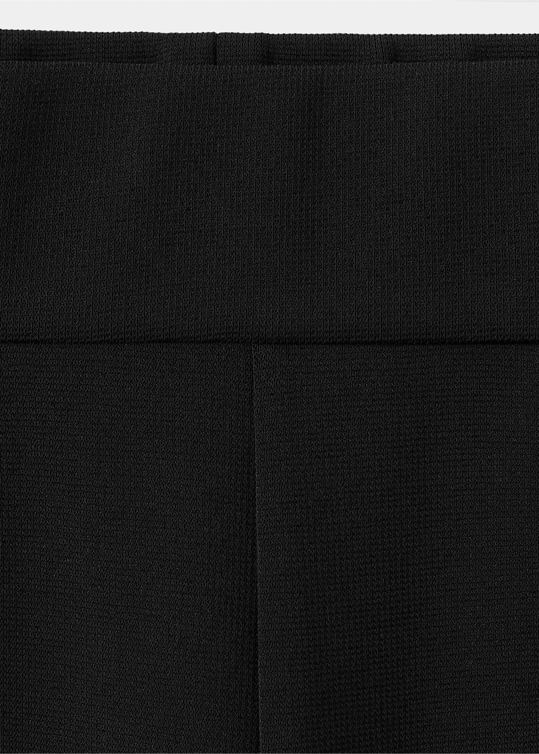 Straight-leg trousers with side stripe - Details of the article 8, Black. Ref: 27064079-00.