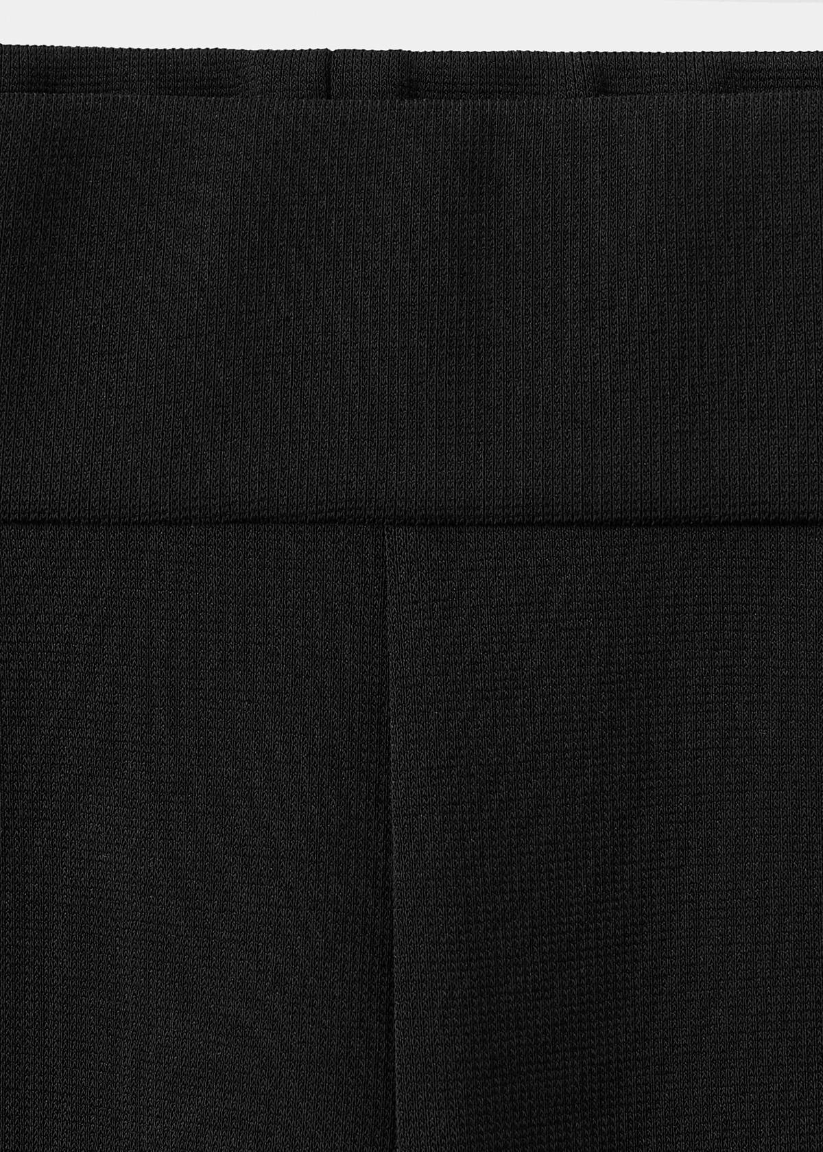 Straight-leg trousers with side stripe — Black