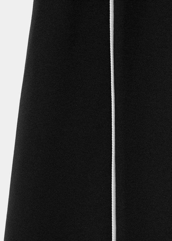 Straight-leg trousers with side stripe — Black