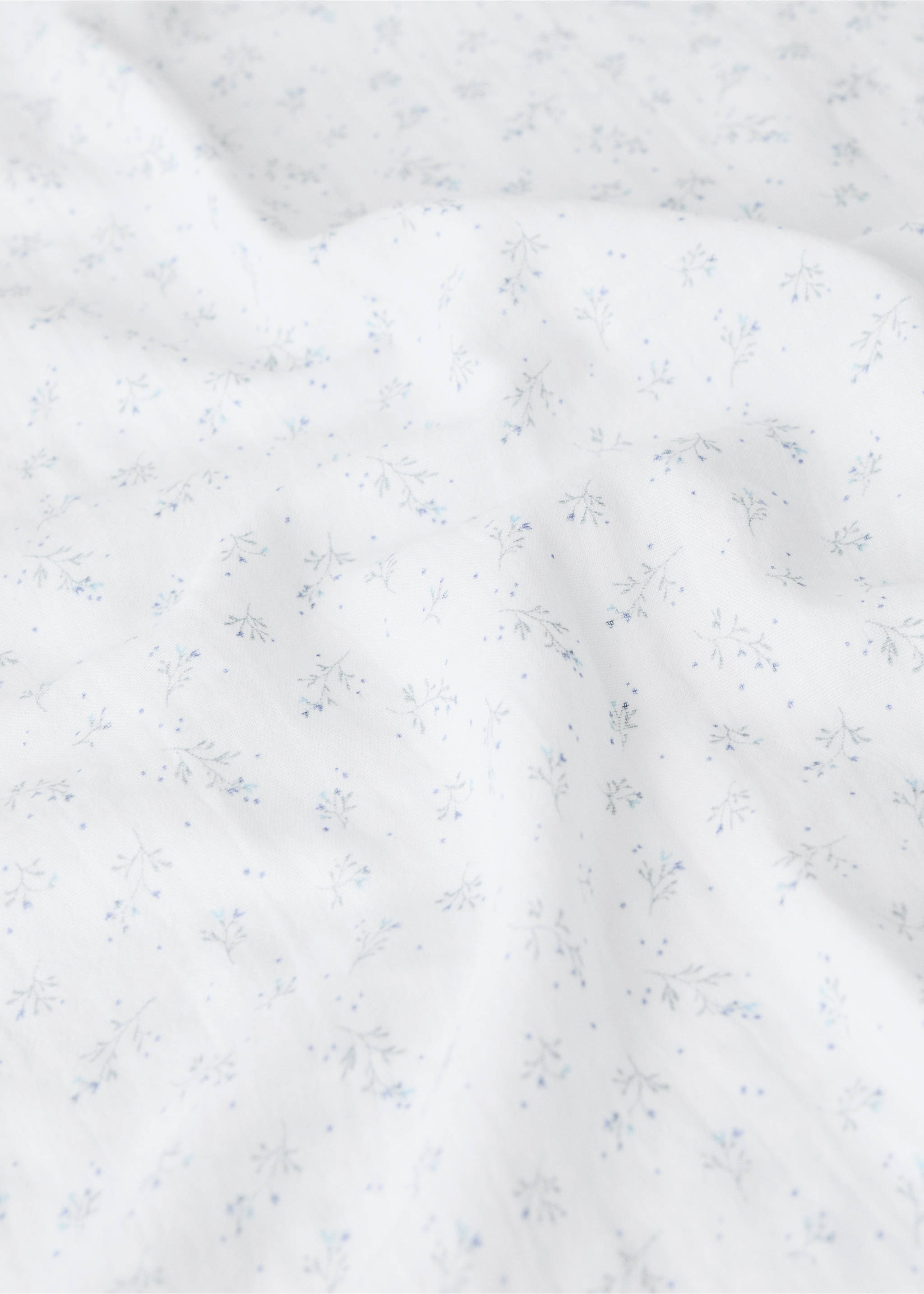 Cotton floral baby wrap - Details of the article 1, White. Ref: 27064081-00.