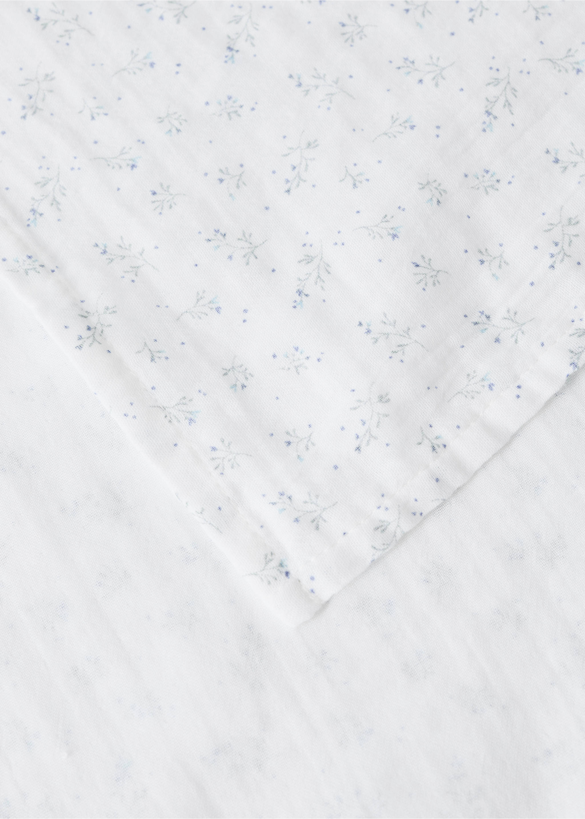 Cotton floral baby wrap - Details of the article 2, White. Ref: 27064081-00.