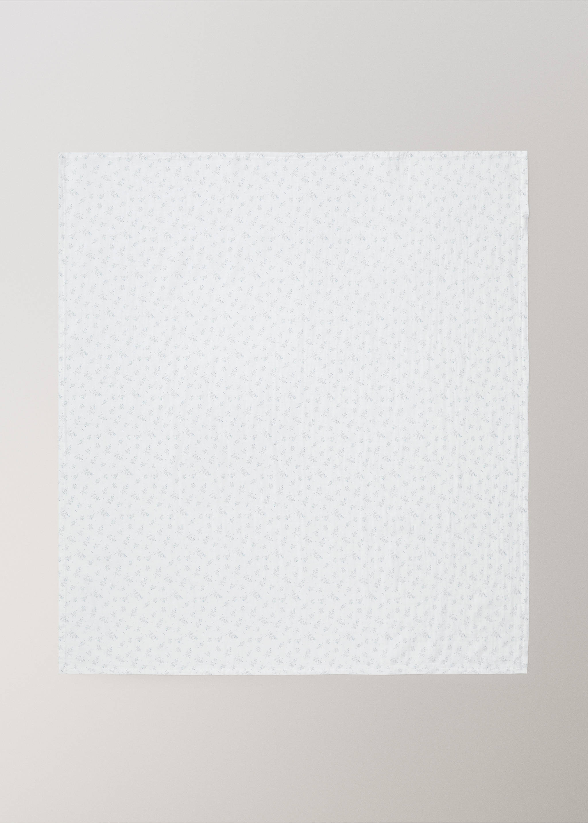 Cotton floral baby wrap - Details of the article 3, White. Ref: 27064081-00.